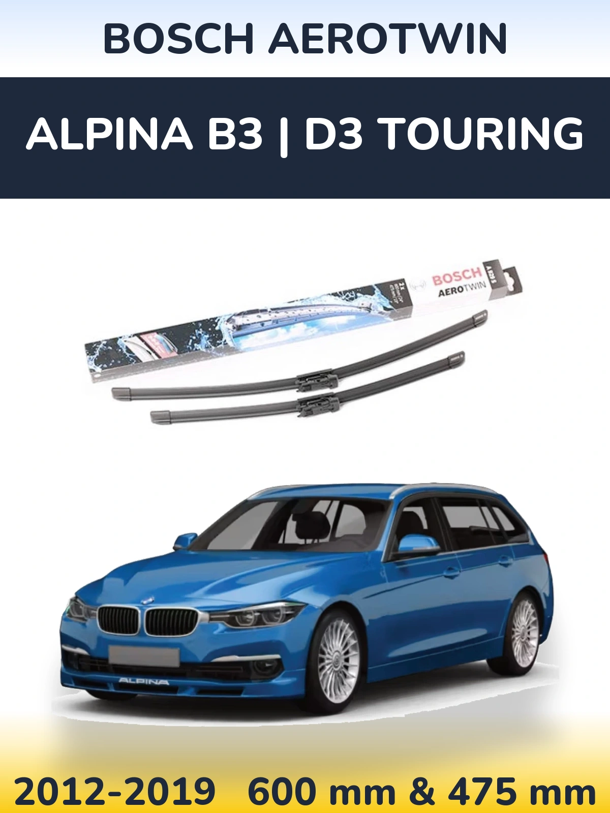 Ștergătoare BOSCH AeroTwin pentru Alpina B3 | D3 Touring