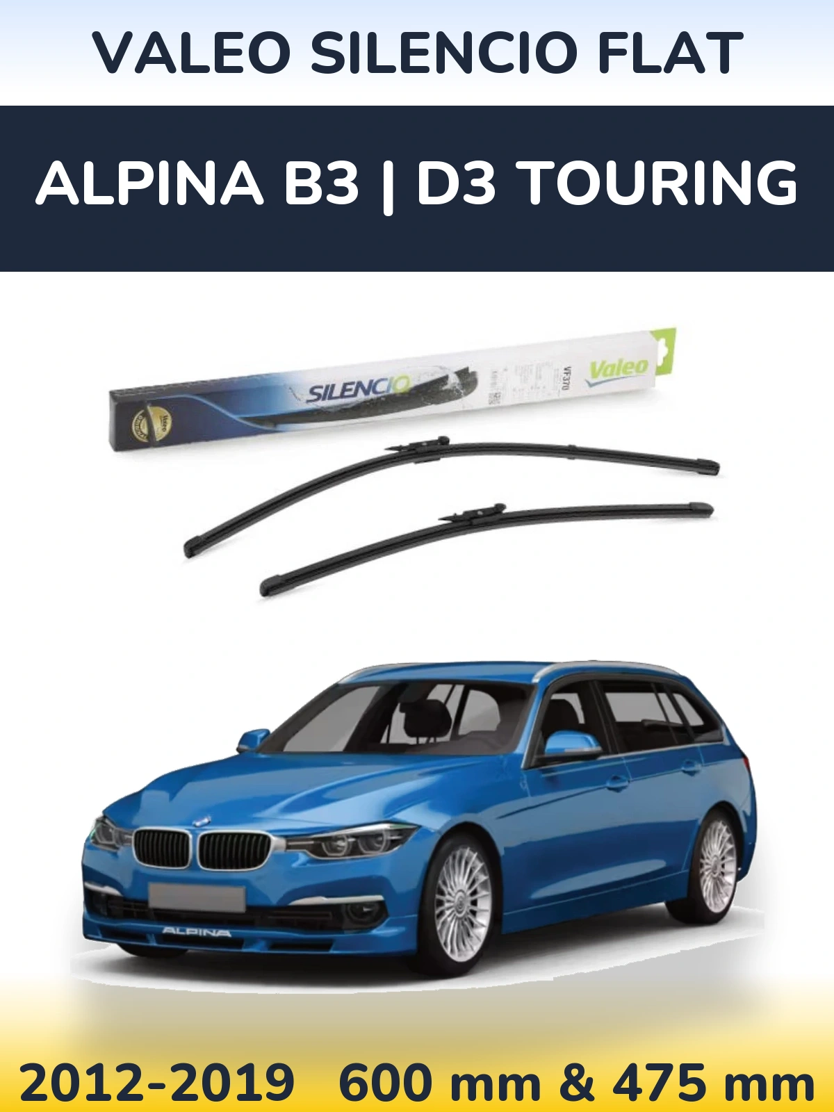 Ștergătoare Valeo Silencio Flat pentru Alpina B3 | D3 Touring
