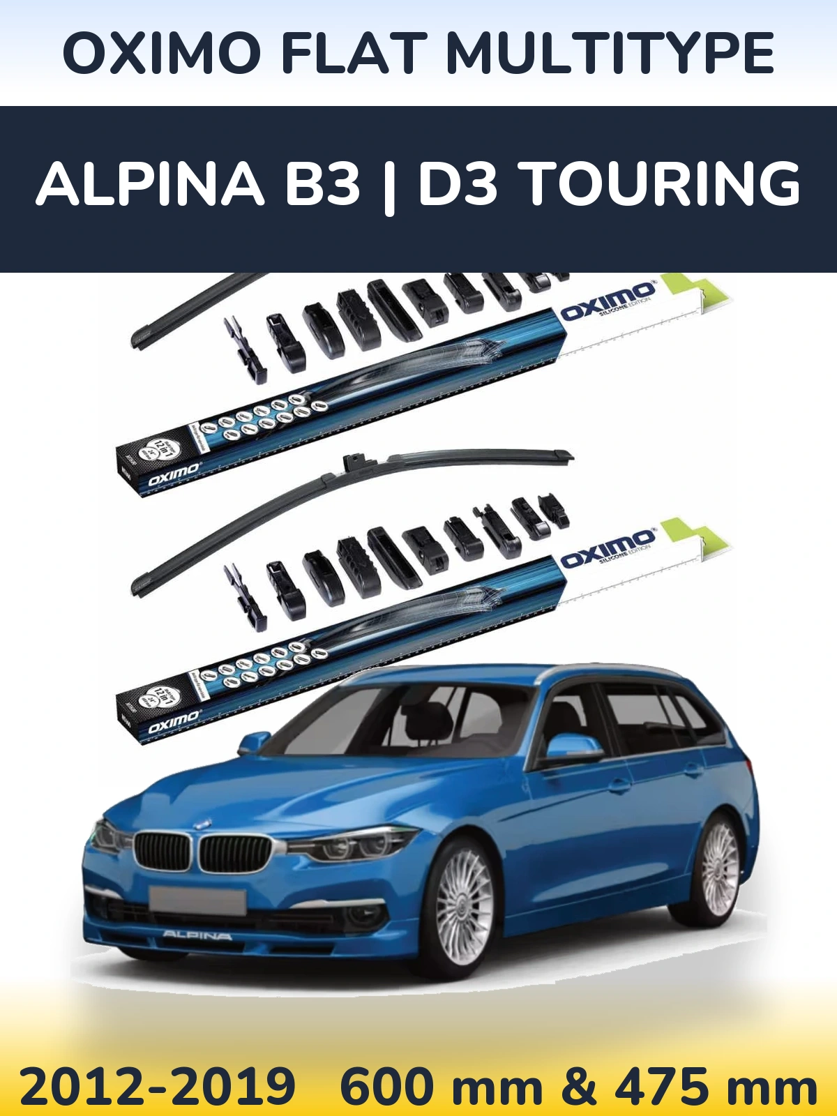 Ștergătoare Oximo Flat MultiTipe pentru Alpina B3 | D3 Touring