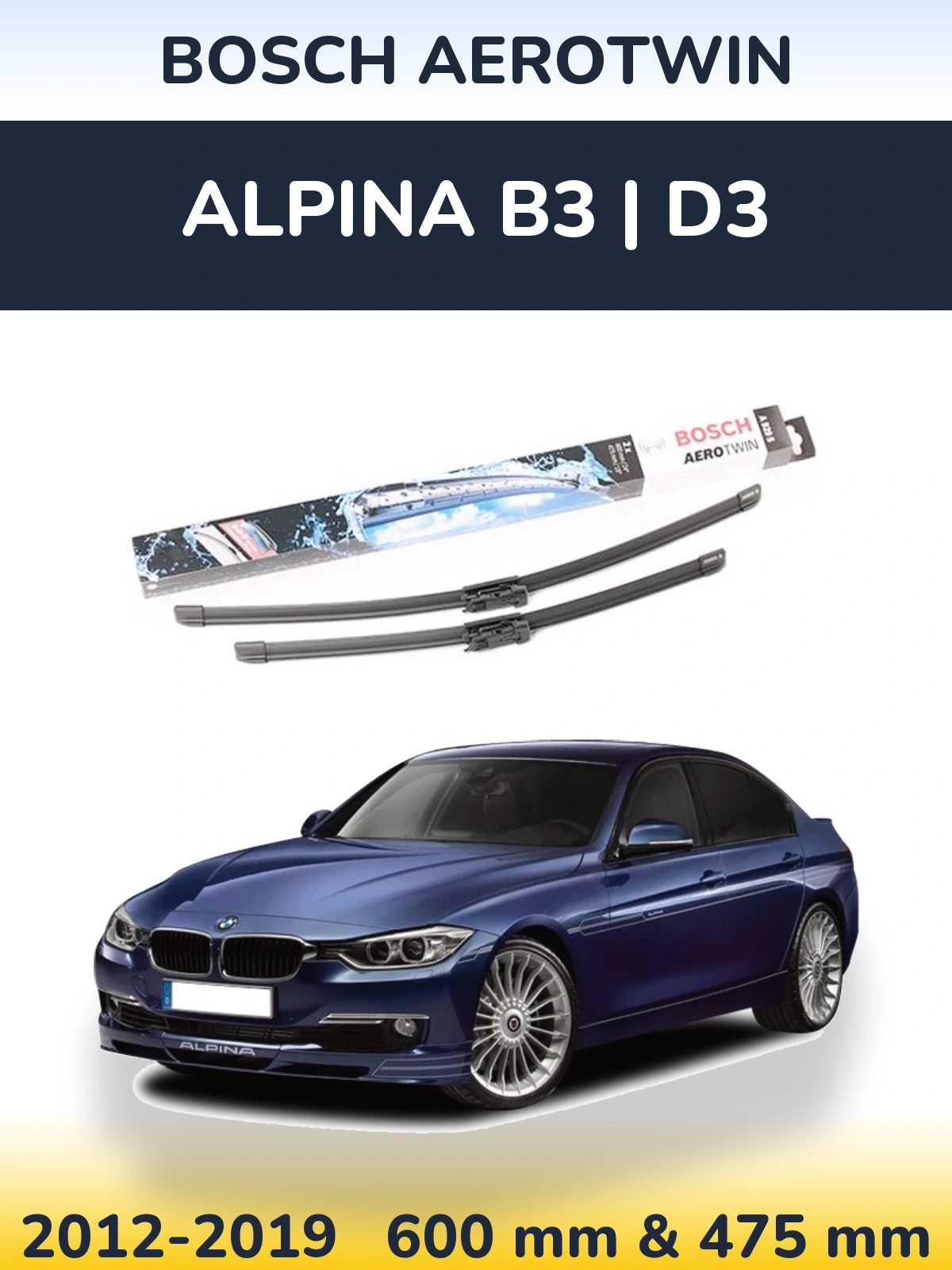 Ștergătoare BOSCH AeroTwin pentru Alpina B3 | D3