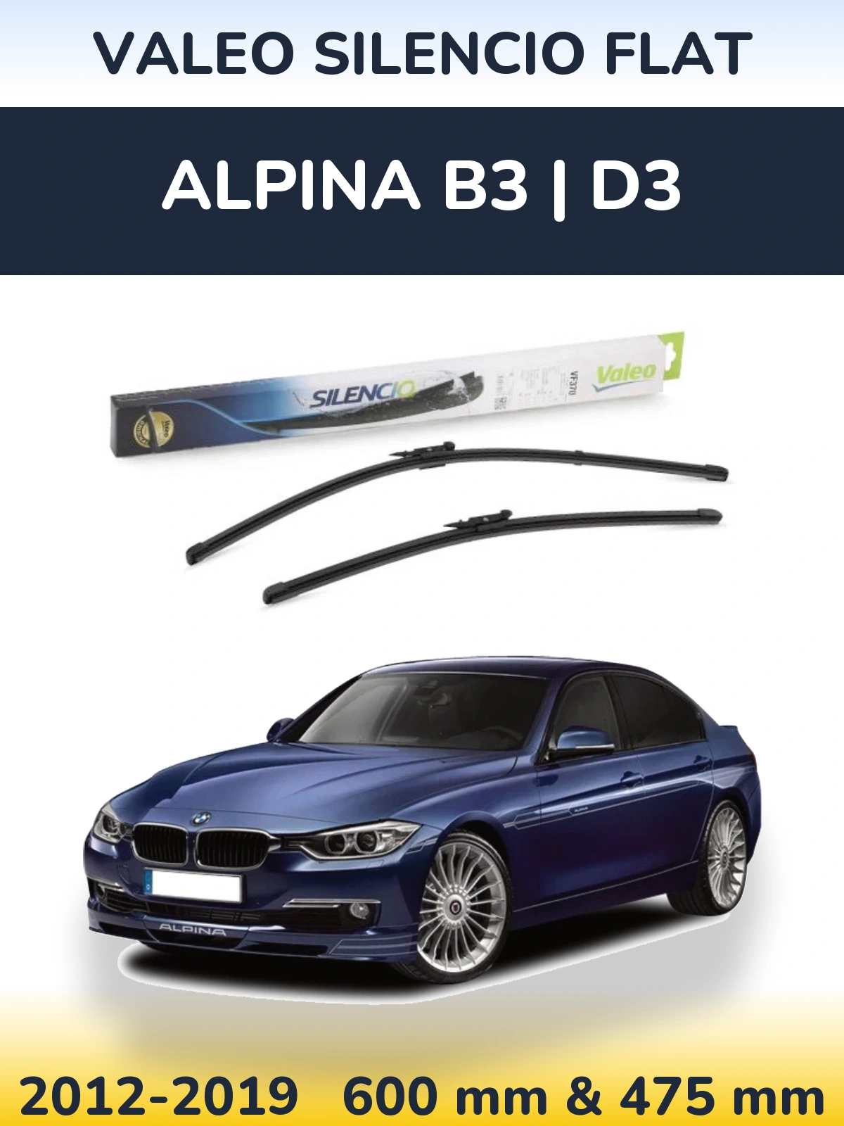 Ștergătoare Valeo Silencio Flat pentru Alpina B3 | D3