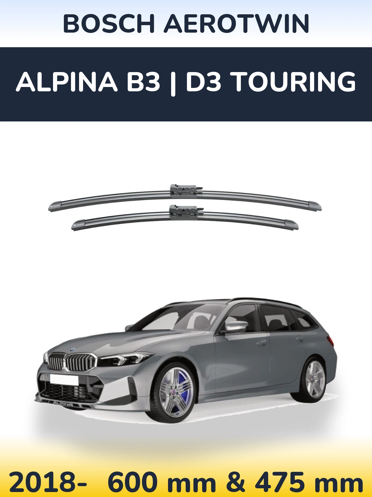 Ștergătoare BOSCH AeroTwin pentru Alpina B3 | D3 Touring