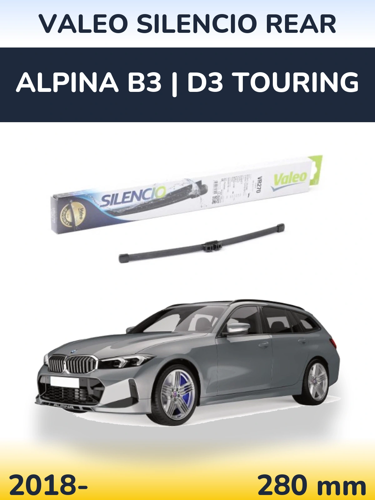 Ștergătoare Valeo Silencio Rear pentru Alpina B3 | D3 Touring