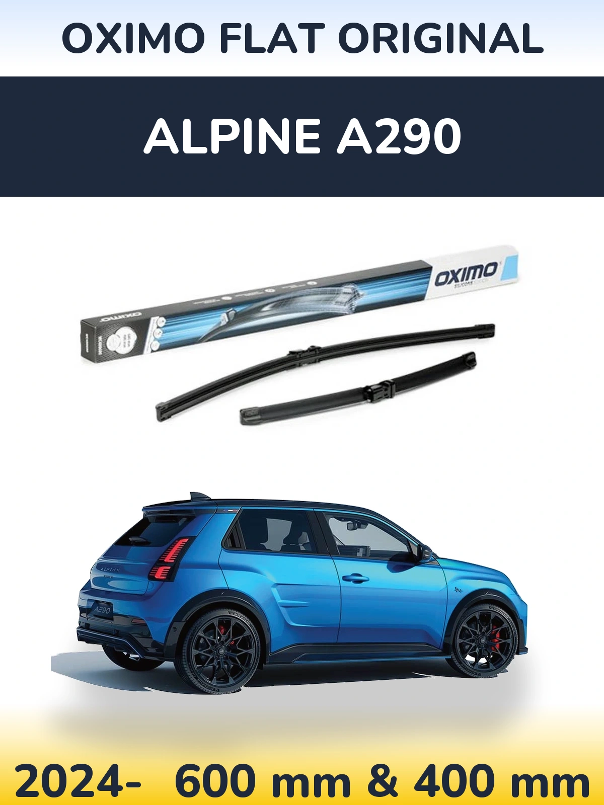 Ștergătoare Oximo Flat Original pentru Alpine A290