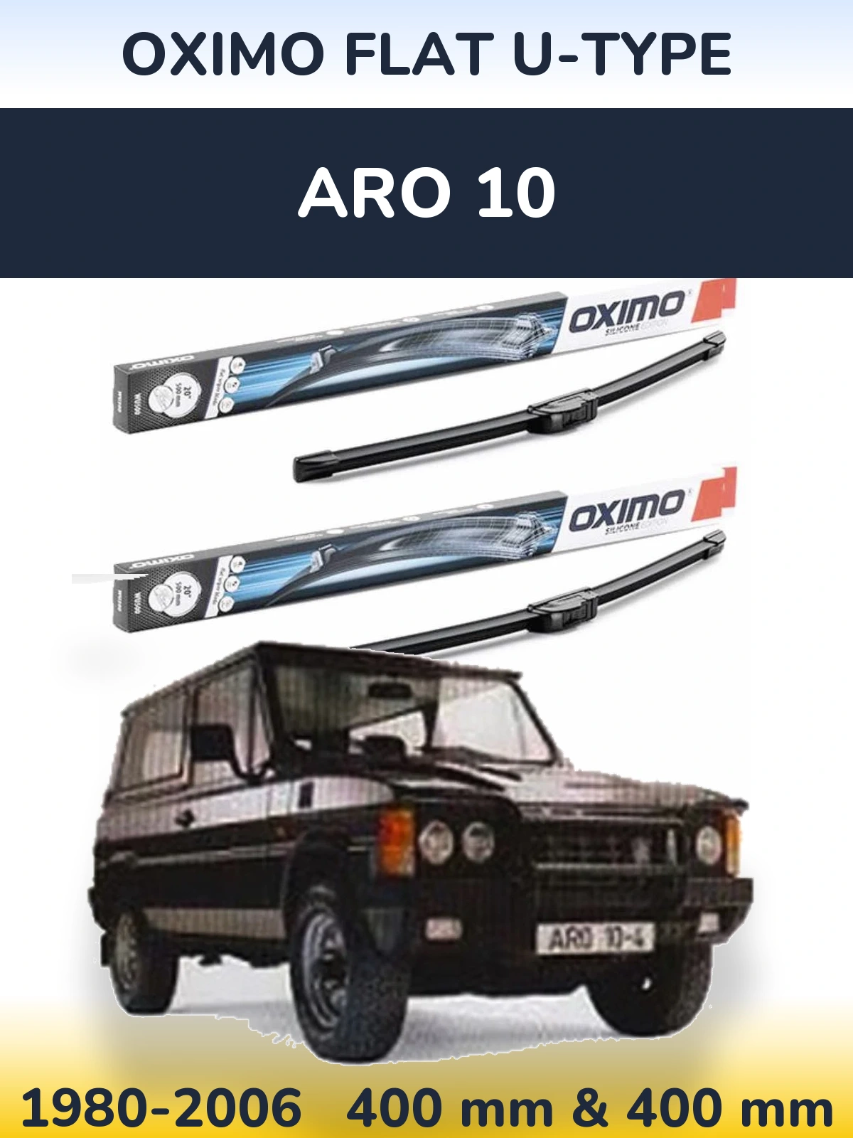 Ștergătoare Oximo Flat U-type pentru ARO 10