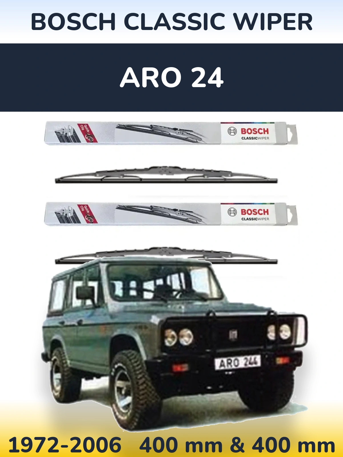 Ștergătoare BOSCH Classic Wiper pentru ARO 24