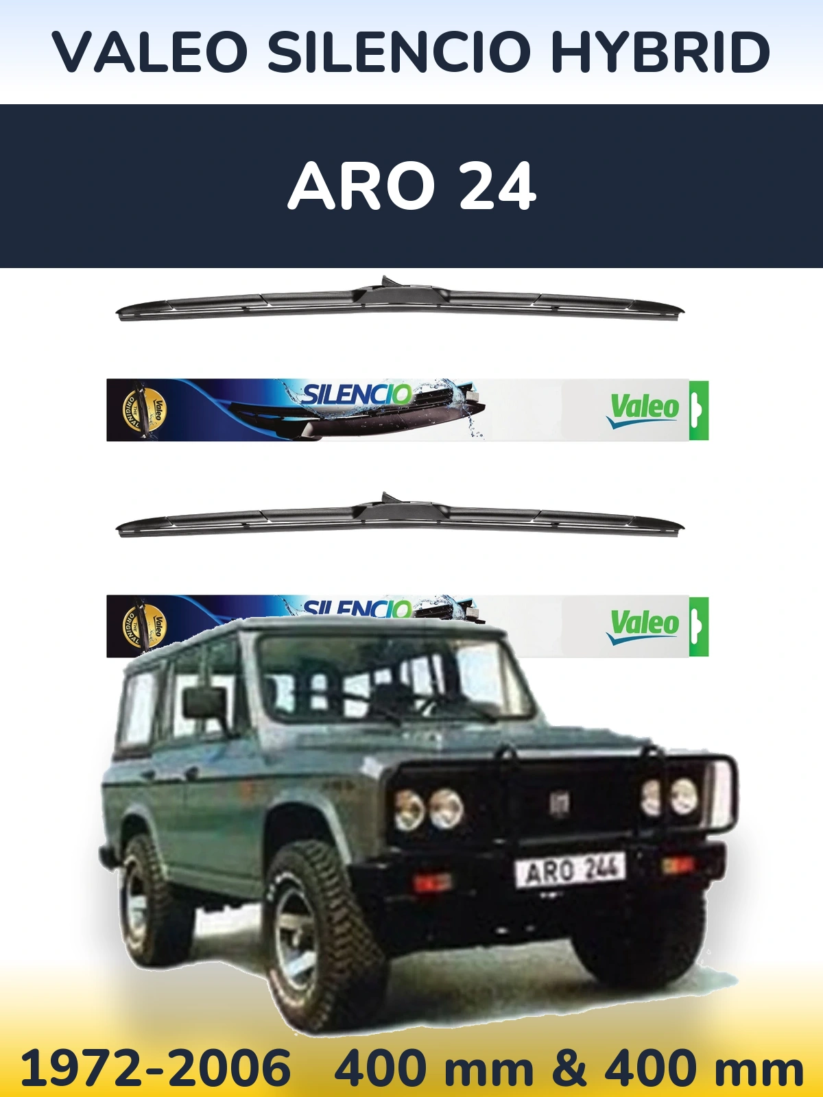 Ștergătoare Valeo Silencio Hybrid pentru ARO 24