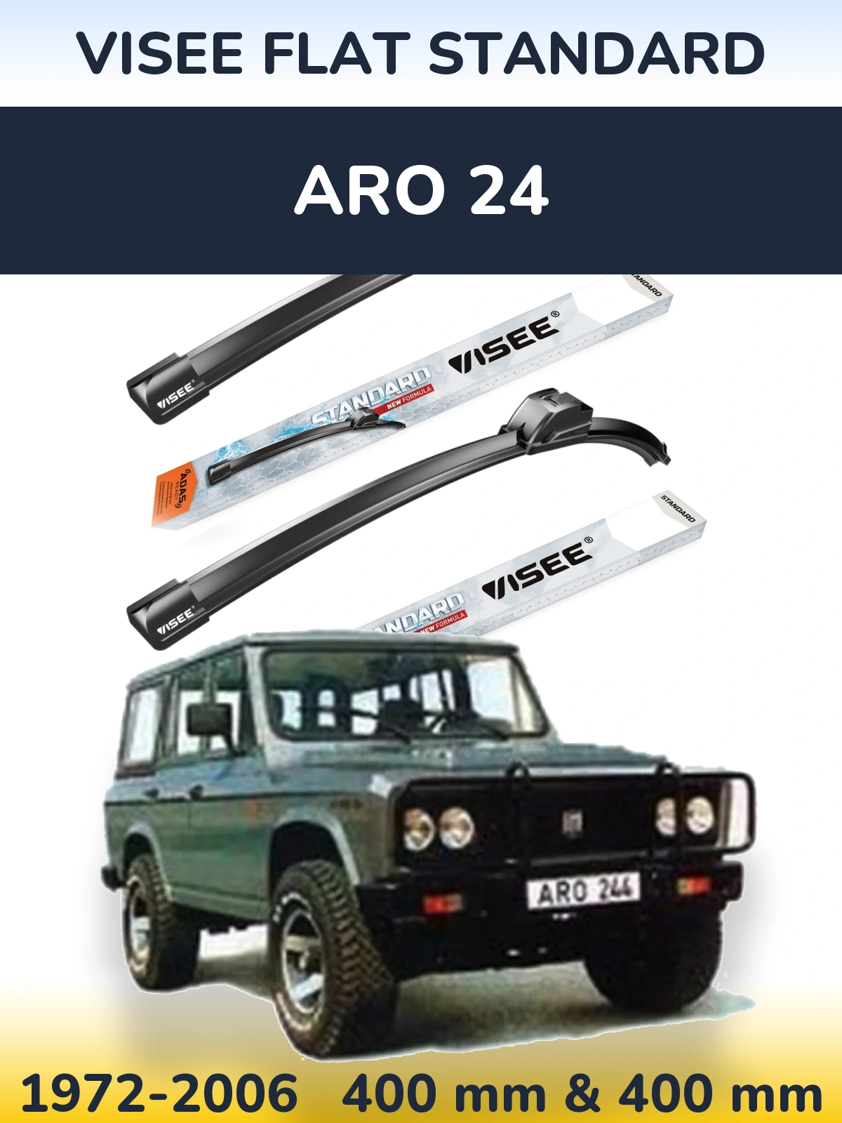 Ștergătoare VISEE FLAT STANDARD pentru ARO 24