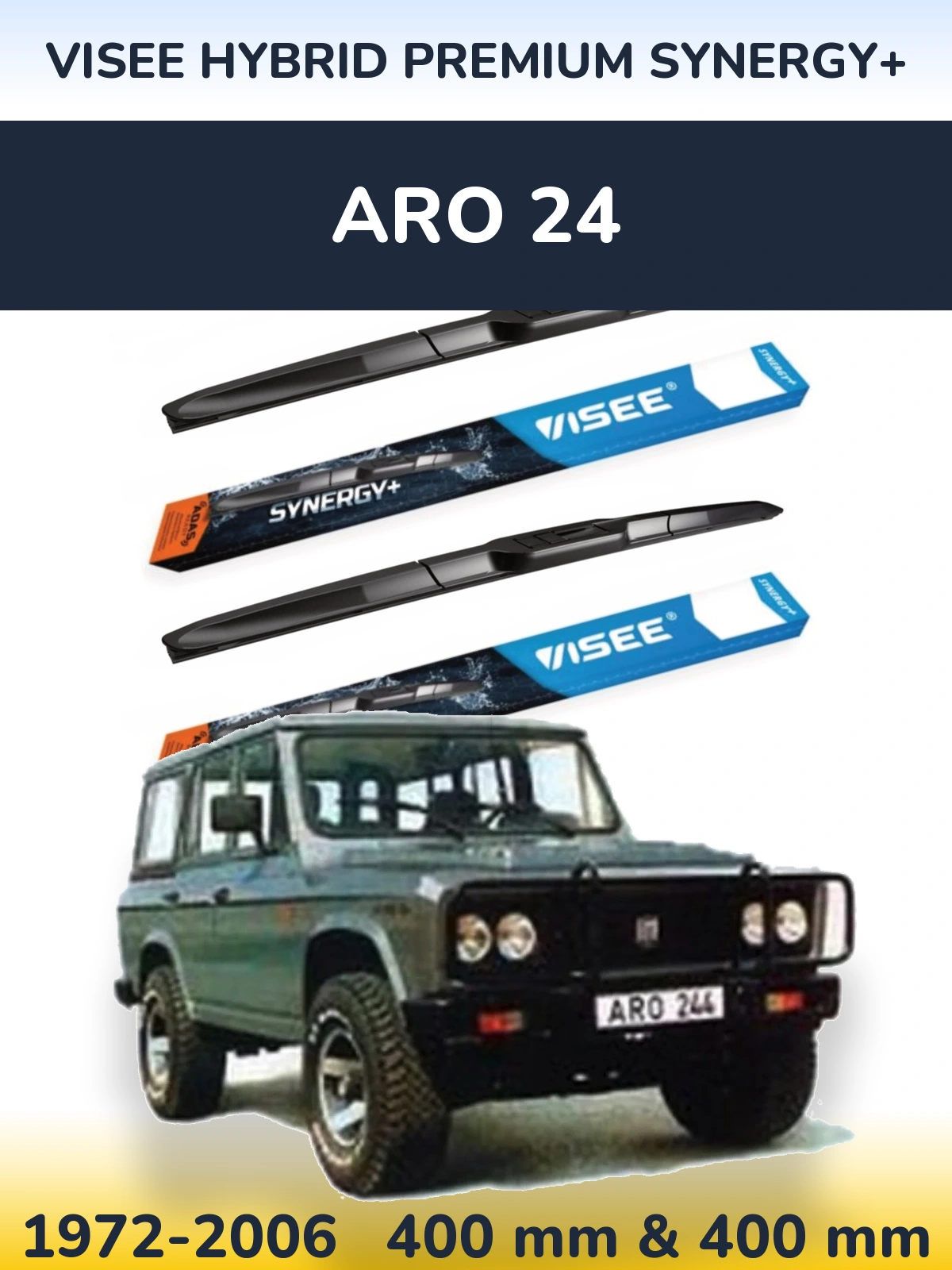 Ștergătoare VISEE HYBRID PREMIUM SYNERGY+ pentru ARO 24