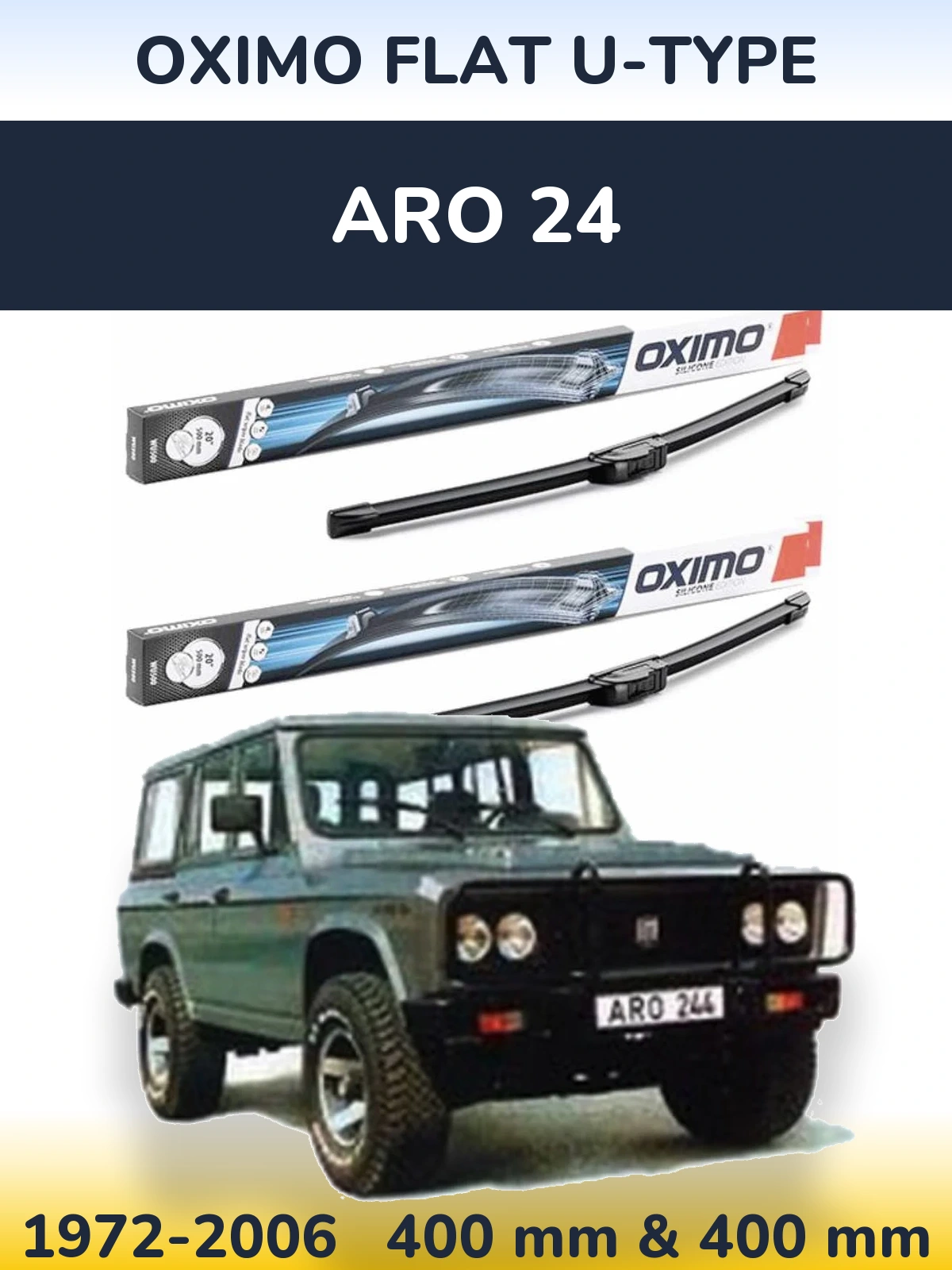 Ștergătoare Oximo Flat U-type pentru ARO 24