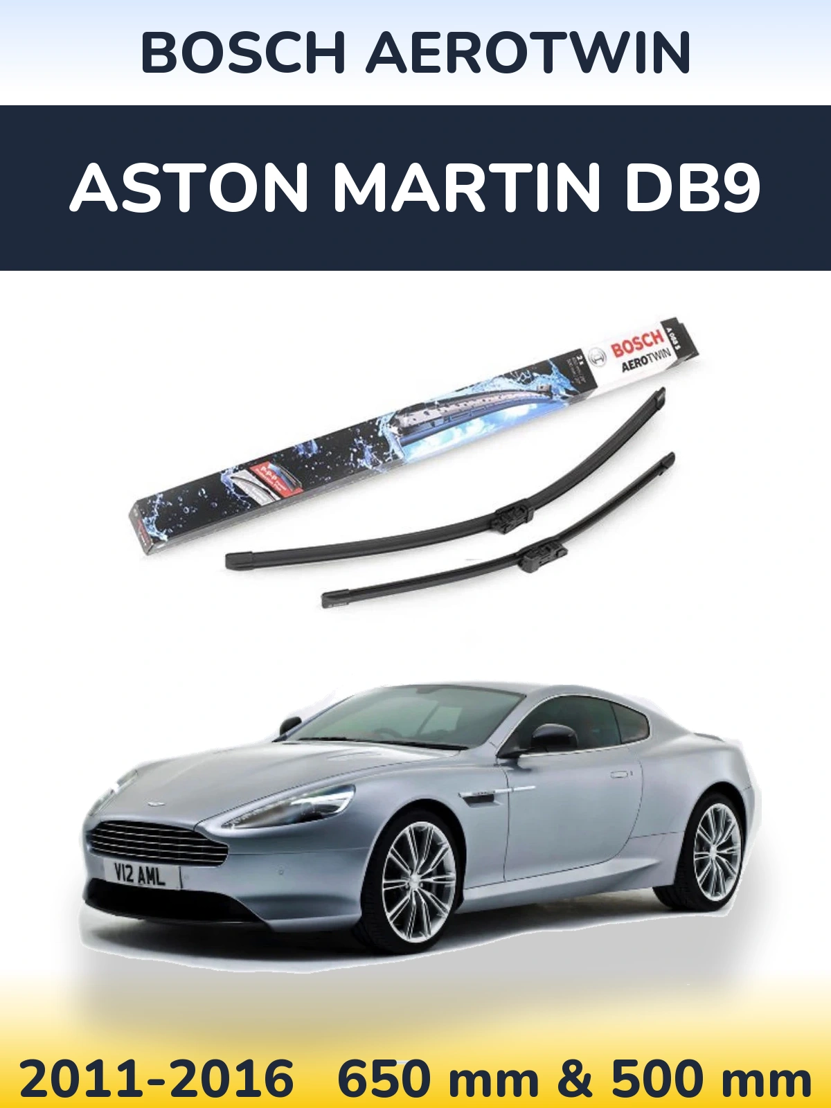 Ștergătoare BOSCH AeroTwin pentru Aston Martin DB9