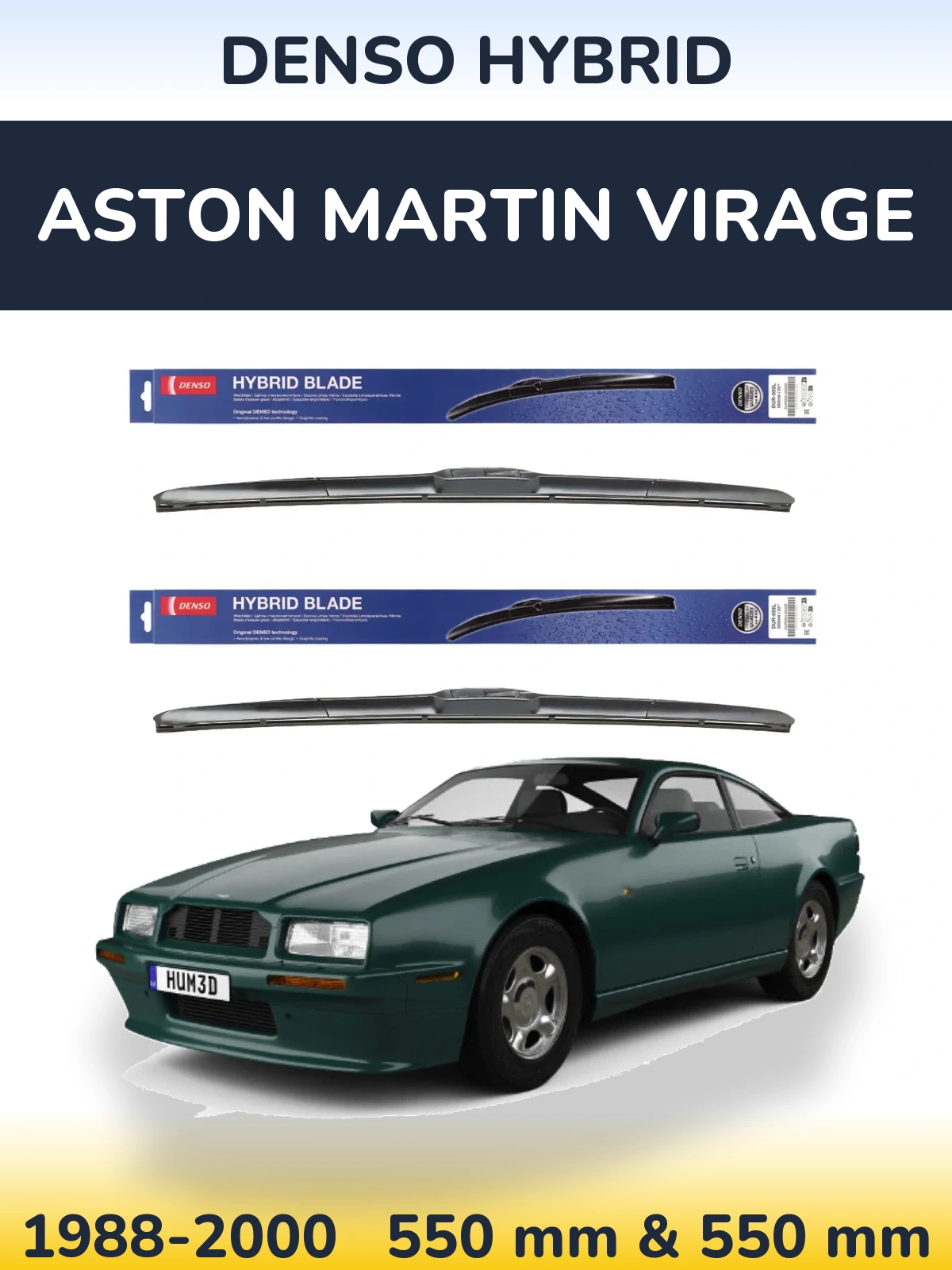 Ștergătoare Denso Hybrid pentru Aston Martin Virage