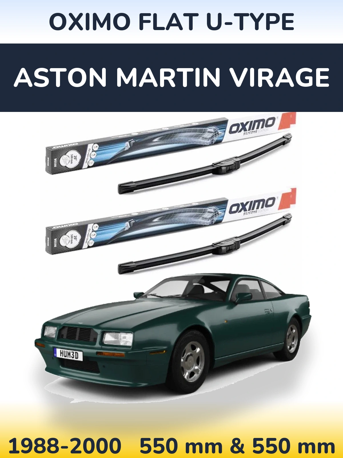 Ștergătoare Oximo Flat U-type pentru Aston Martin Virage