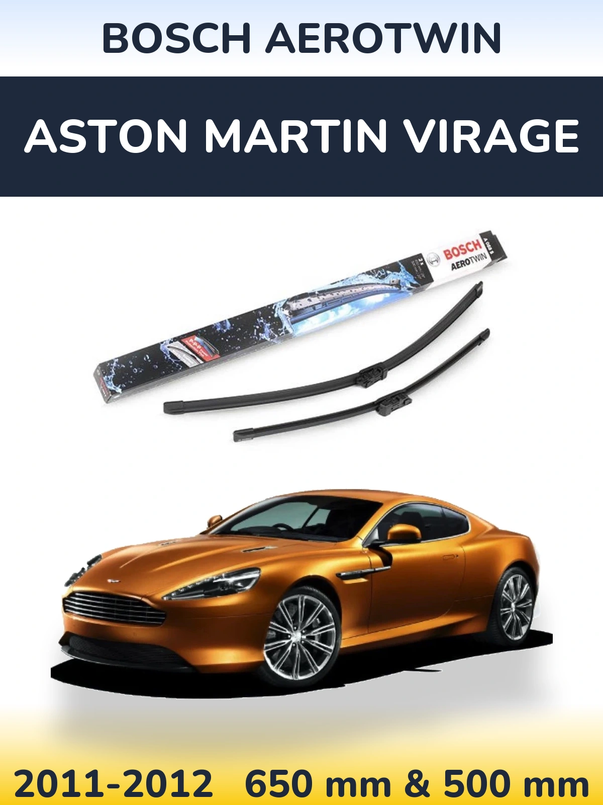 Ștergătoare BOSCH AeroTwin pentru Aston Martin Virage