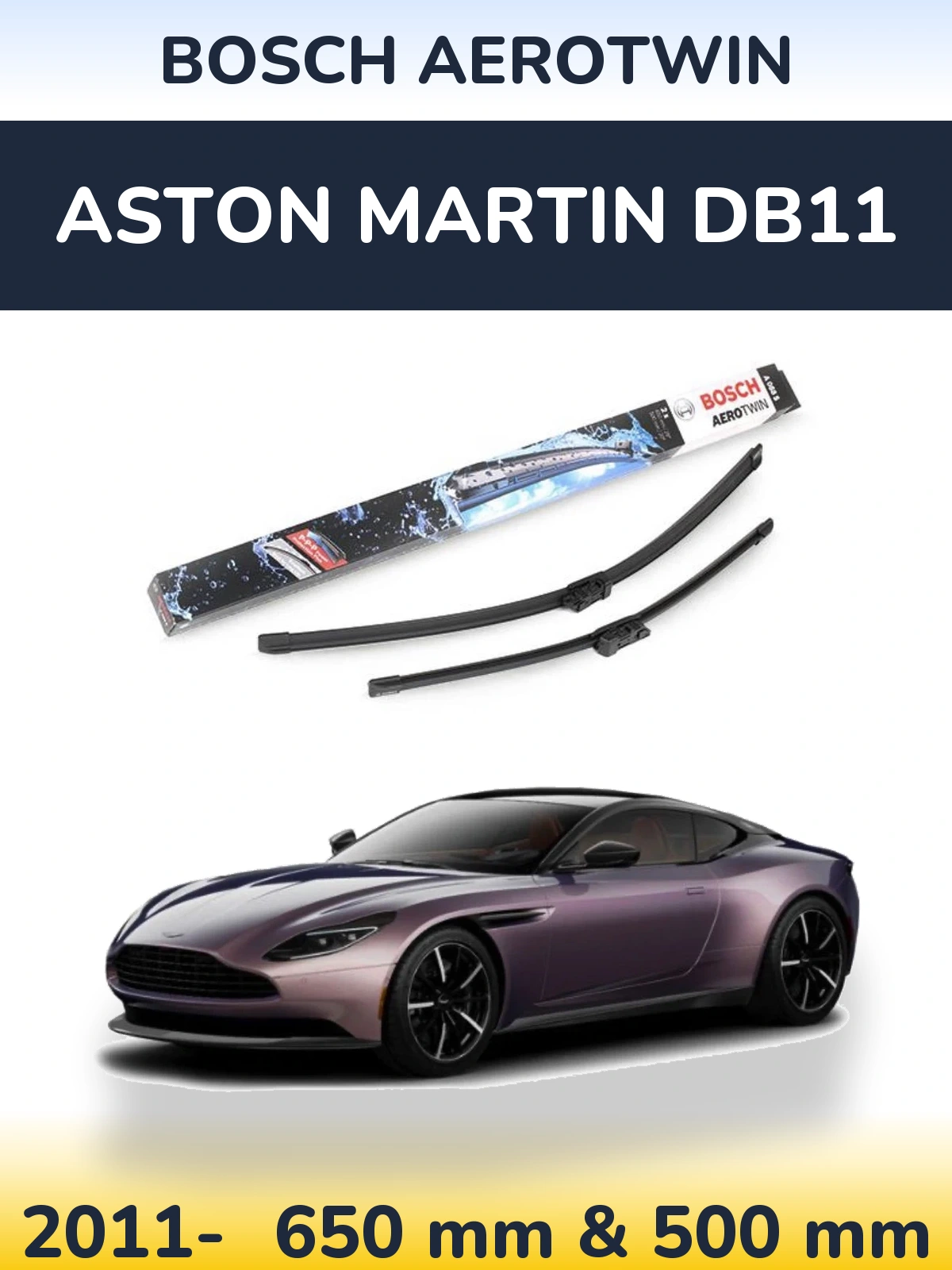 Ștergătoare BOSCH AeroTwin pentru Aston Martin DB11