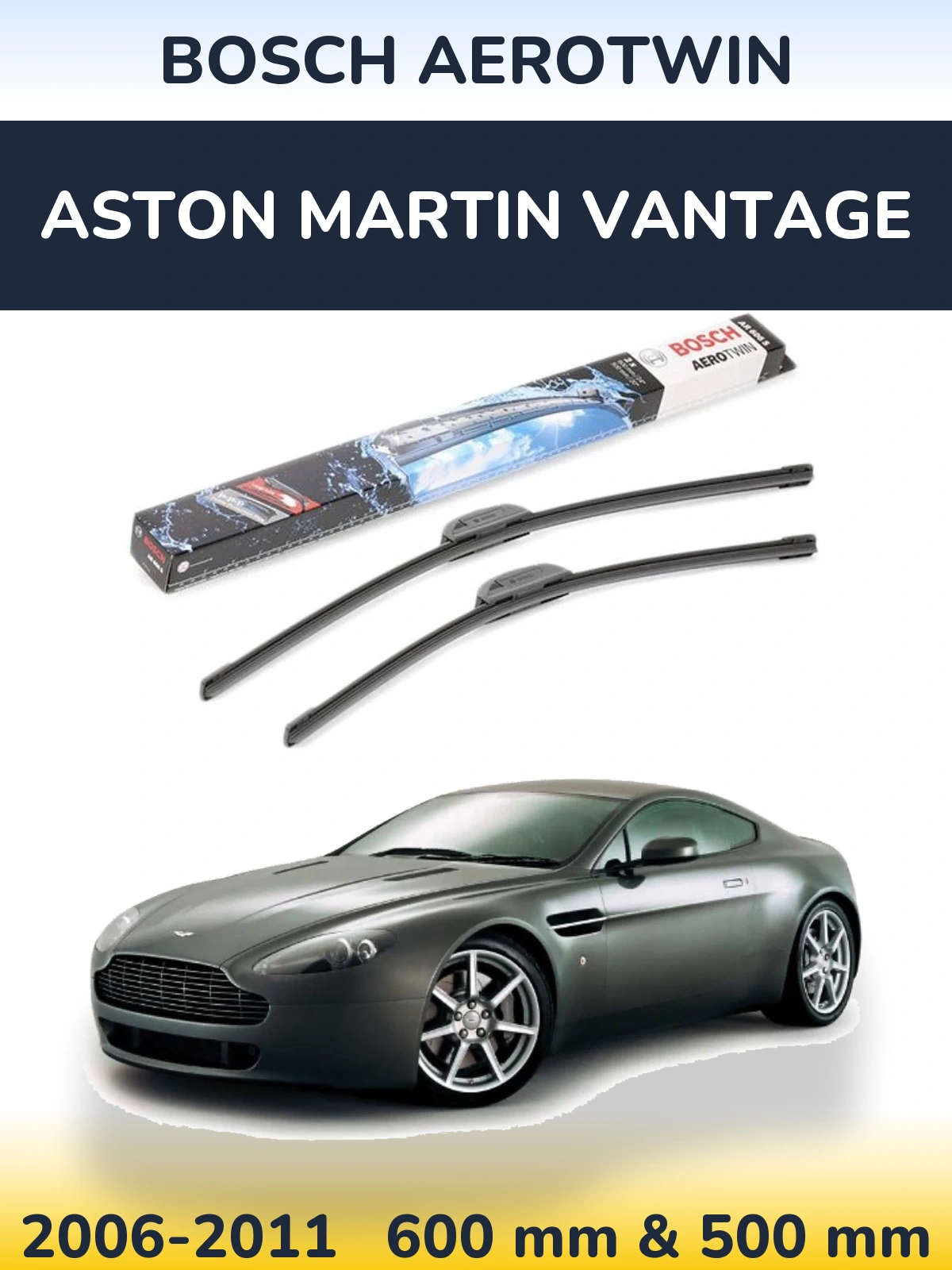 Ștergătoare BOSCH AeroTwin pentru Aston Martin Vantage