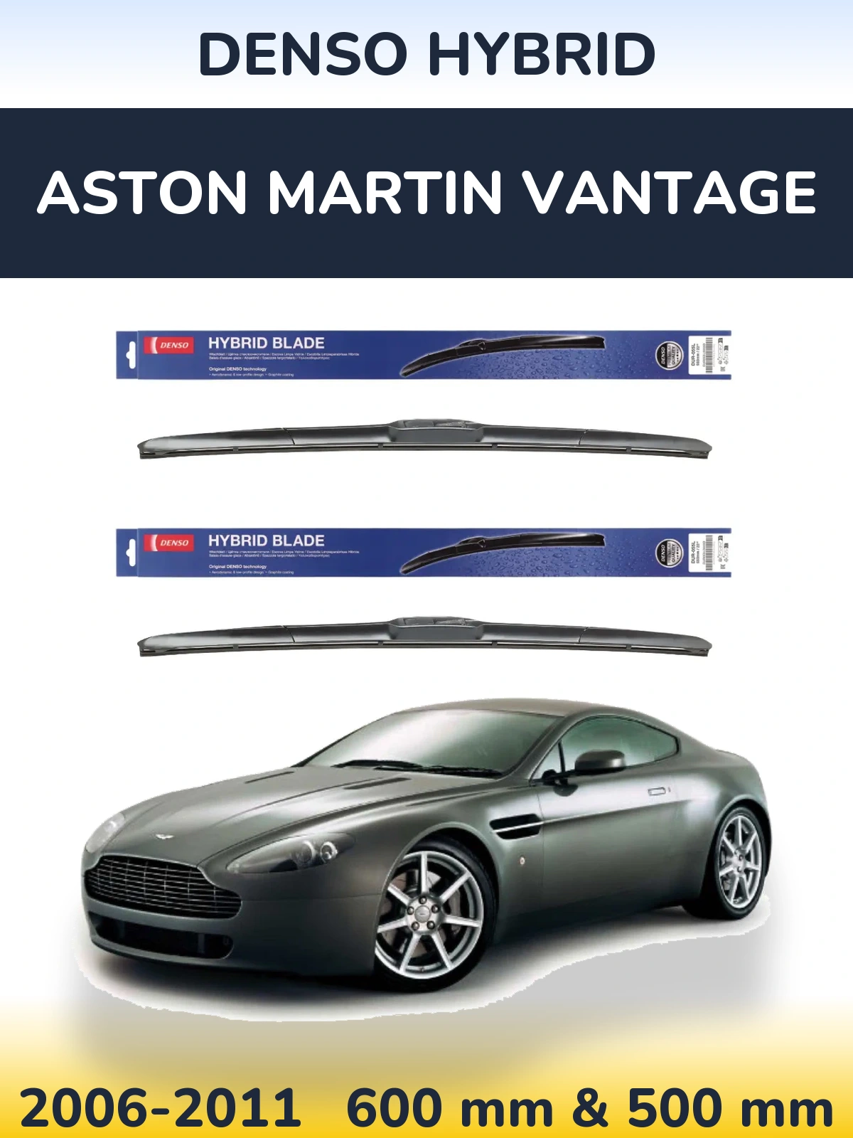 Ștergătoare Denso Hybrid pentru Aston Martin Vantage