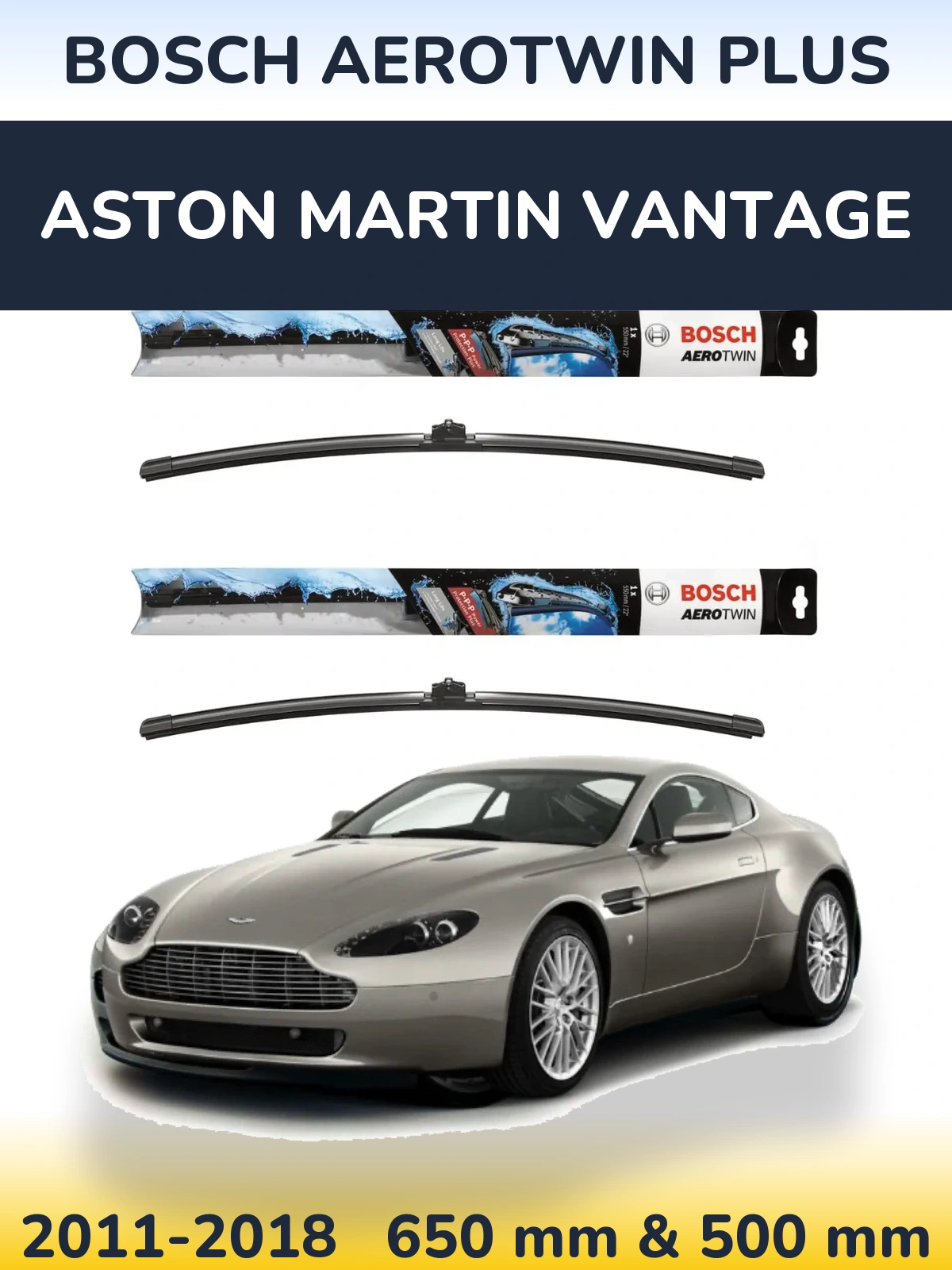 Ștergătoare BOSCH AeroTwin Plus pentru Aston Martin Vantage