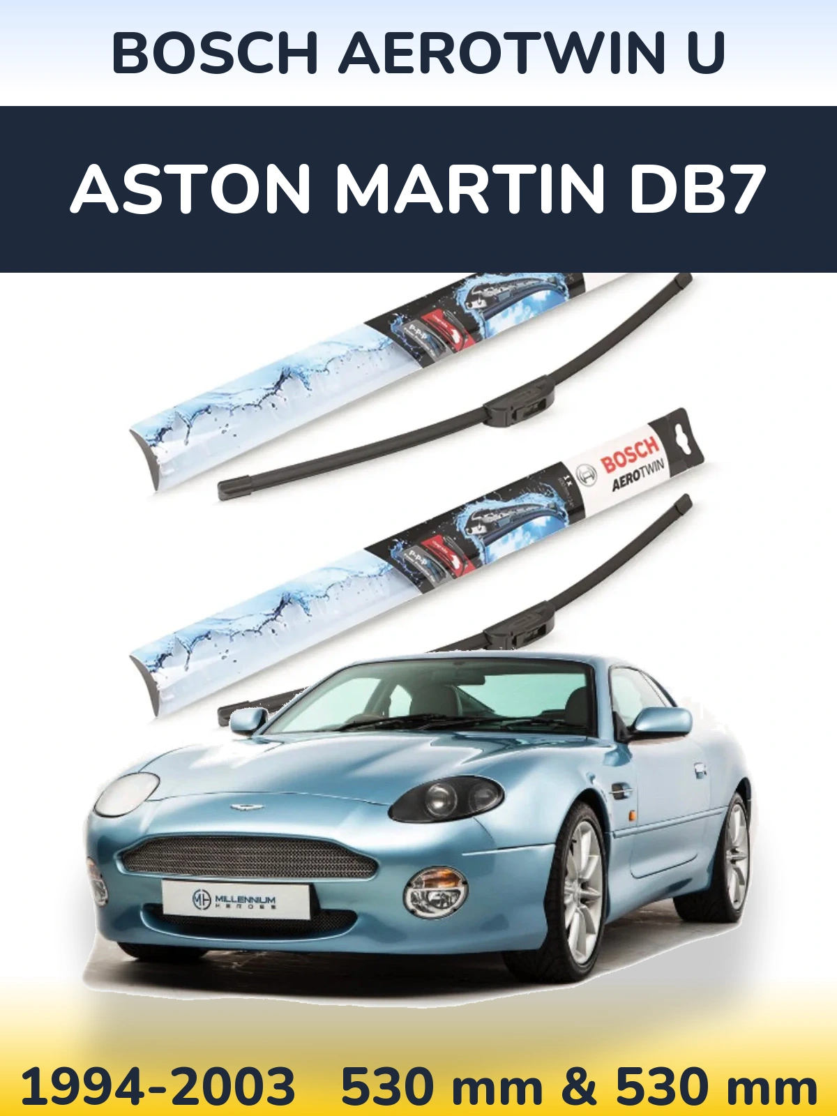 Ștergătoare BOSCH AeroTwin U pentru Aston Martin DB7