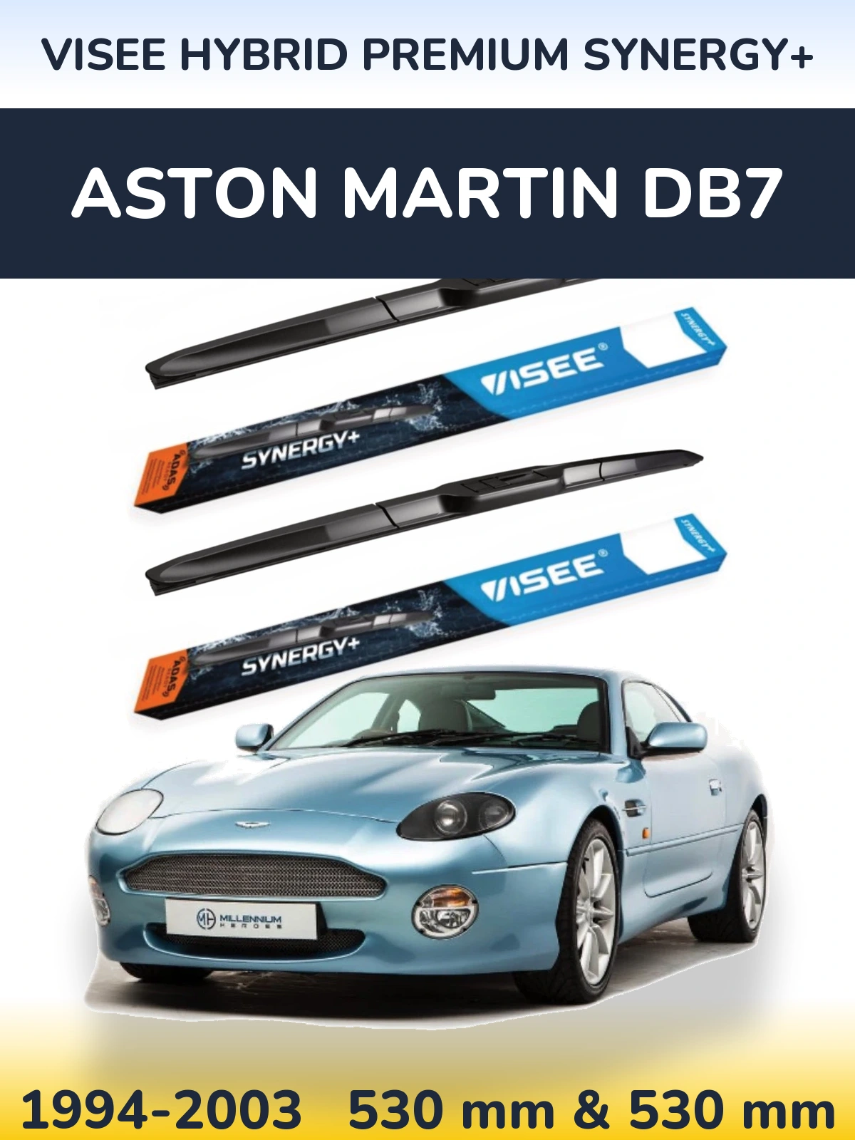 Ștergătoare VISEE HYBRID PREMIUM SYNERGY+ pentru Aston Martin DB7