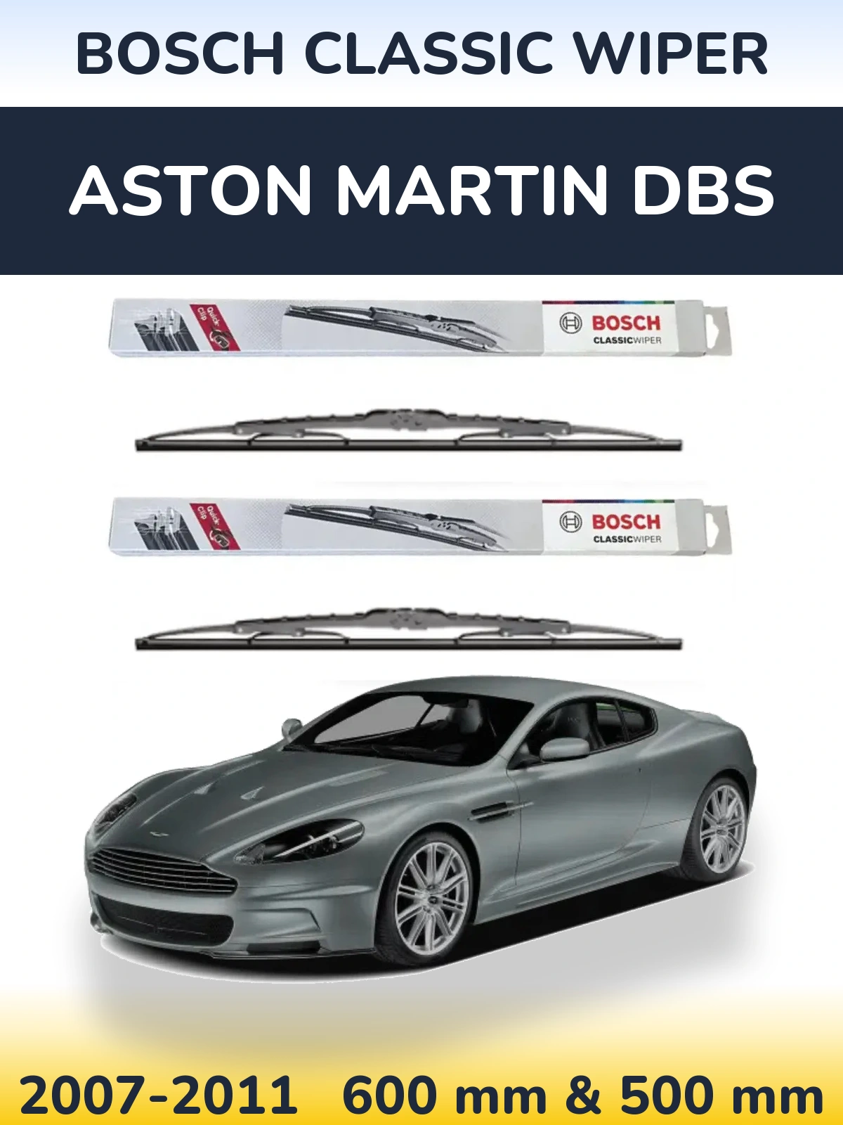 Ștergătoare BOSCH Classic Wiper pentru Aston Martin DBS