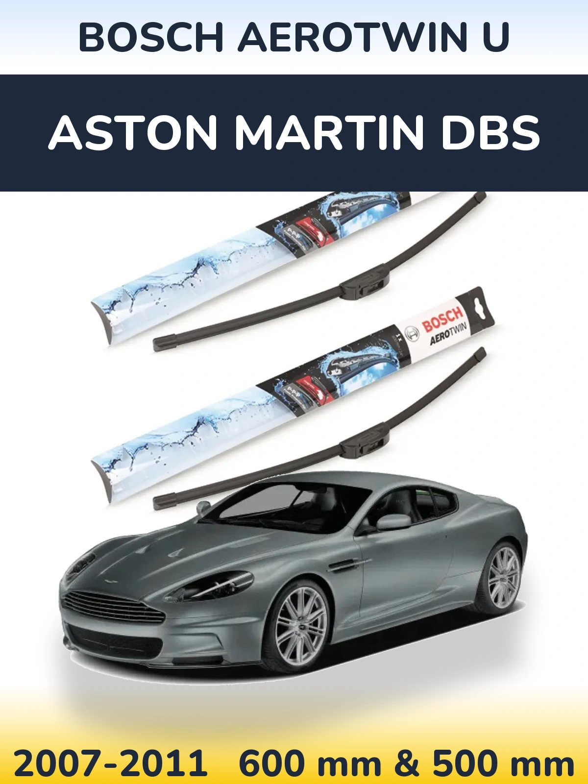 Ștergătoare BOSCH AeroTwin U pentru Aston Martin DBS