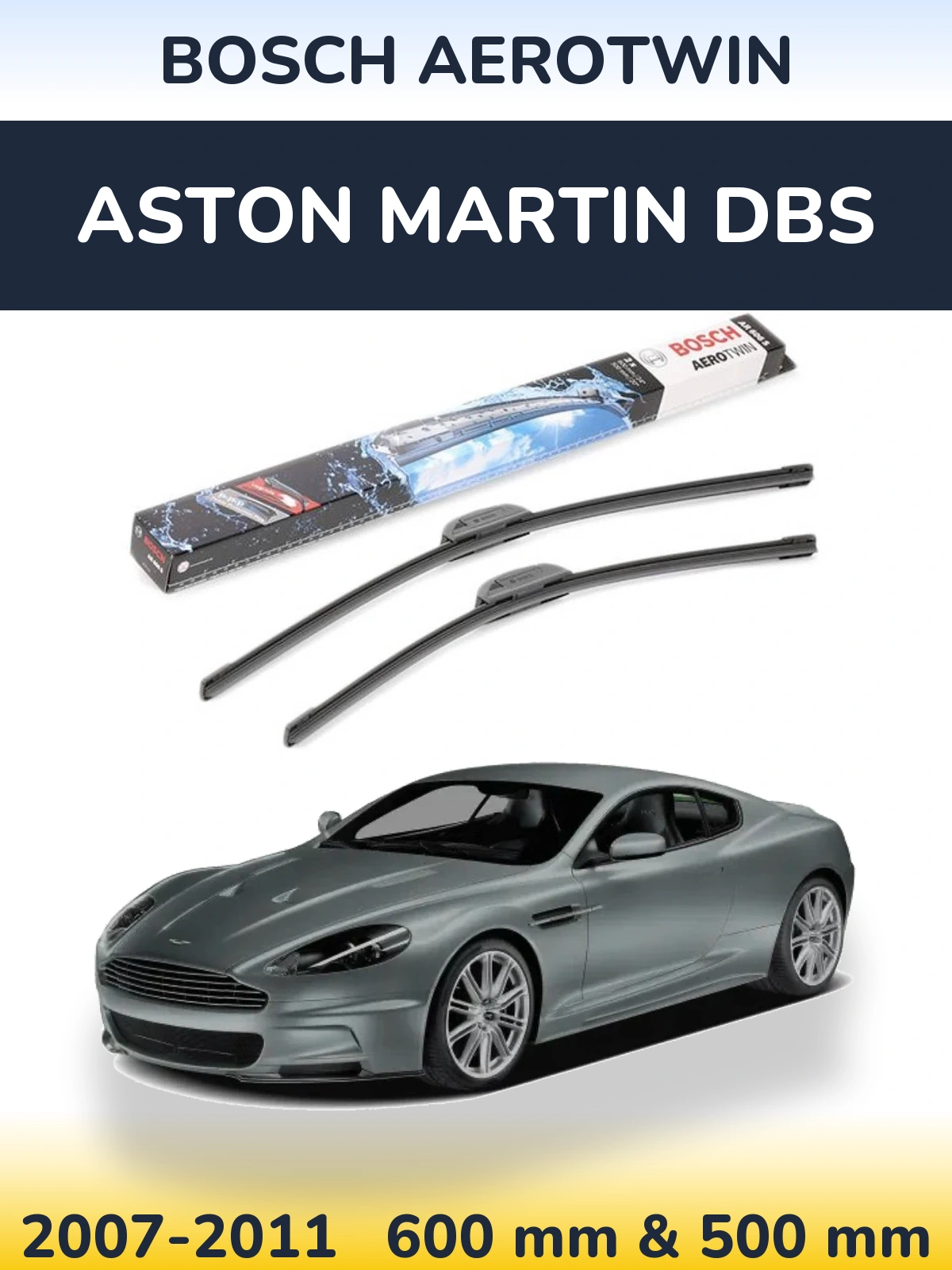 Ștergătoare BOSCH AeroTwin pentru Aston Martin DBS