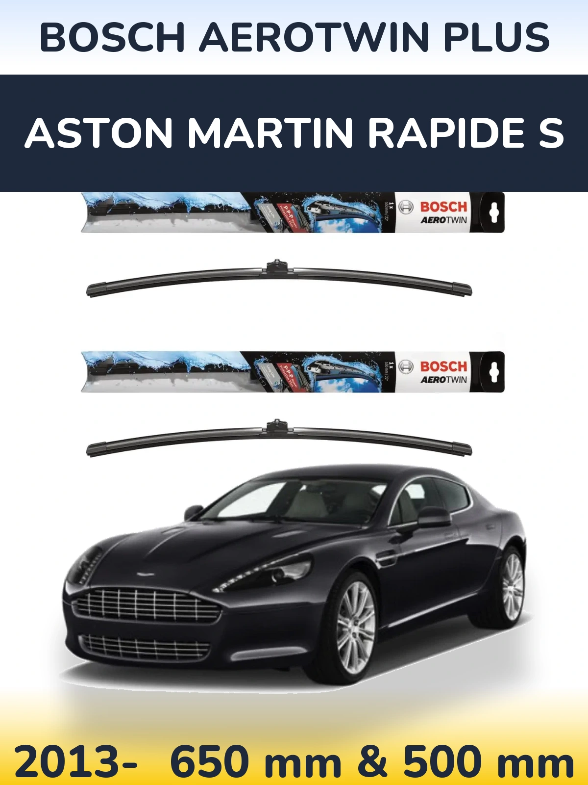 Ștergătoare BOSCH AeroTwin Plus pentru Aston Martin Rapide S