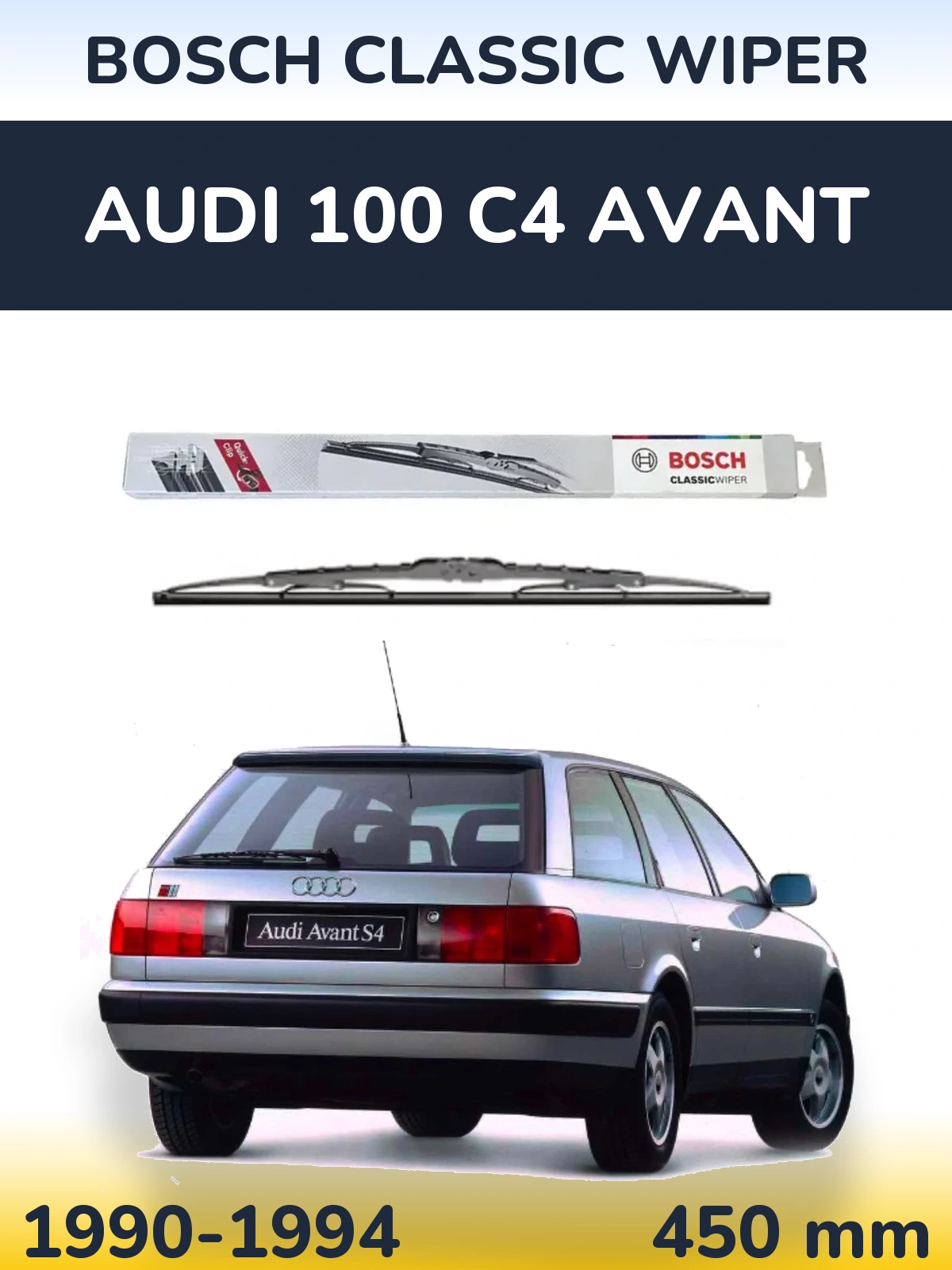 Ștergătoare BOSCH Classic Wiper pentru Audi 100 C4 Avant