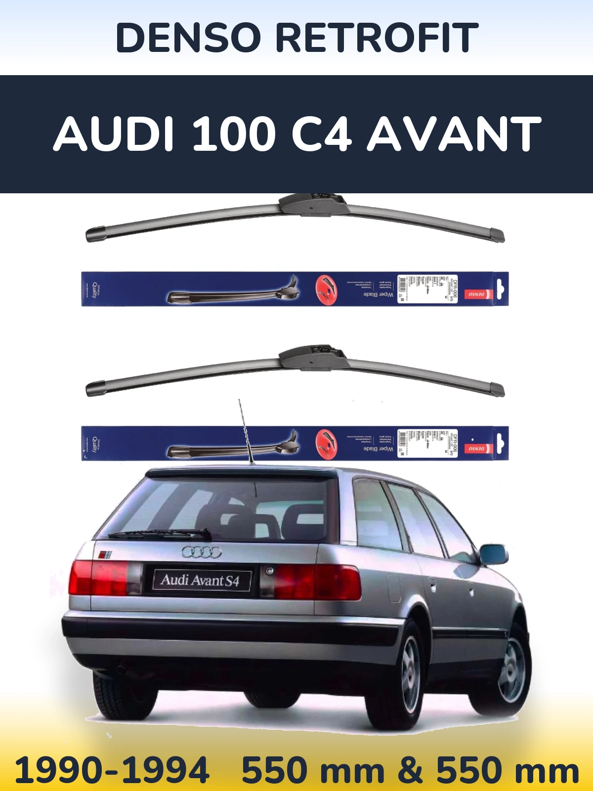 Ștergătoare Denso Retrofit pentru Audi 100 C4 Avant
