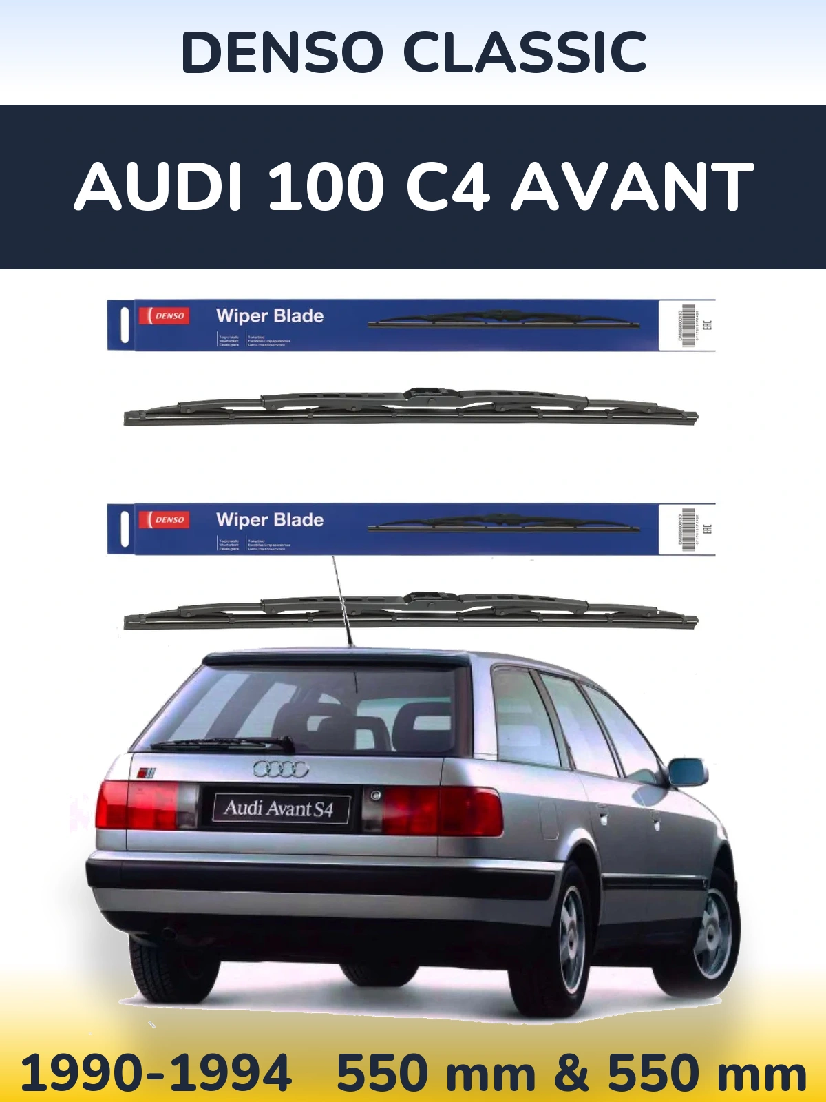 Ștergătoare Denso Classic pentru Audi 100 C4 Avant