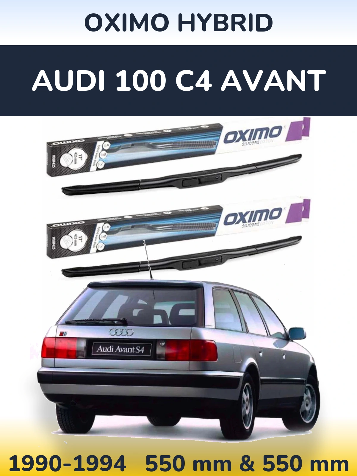 Ștergătoare Oximo Hybrid pentru Audi 100 C4 Avant
