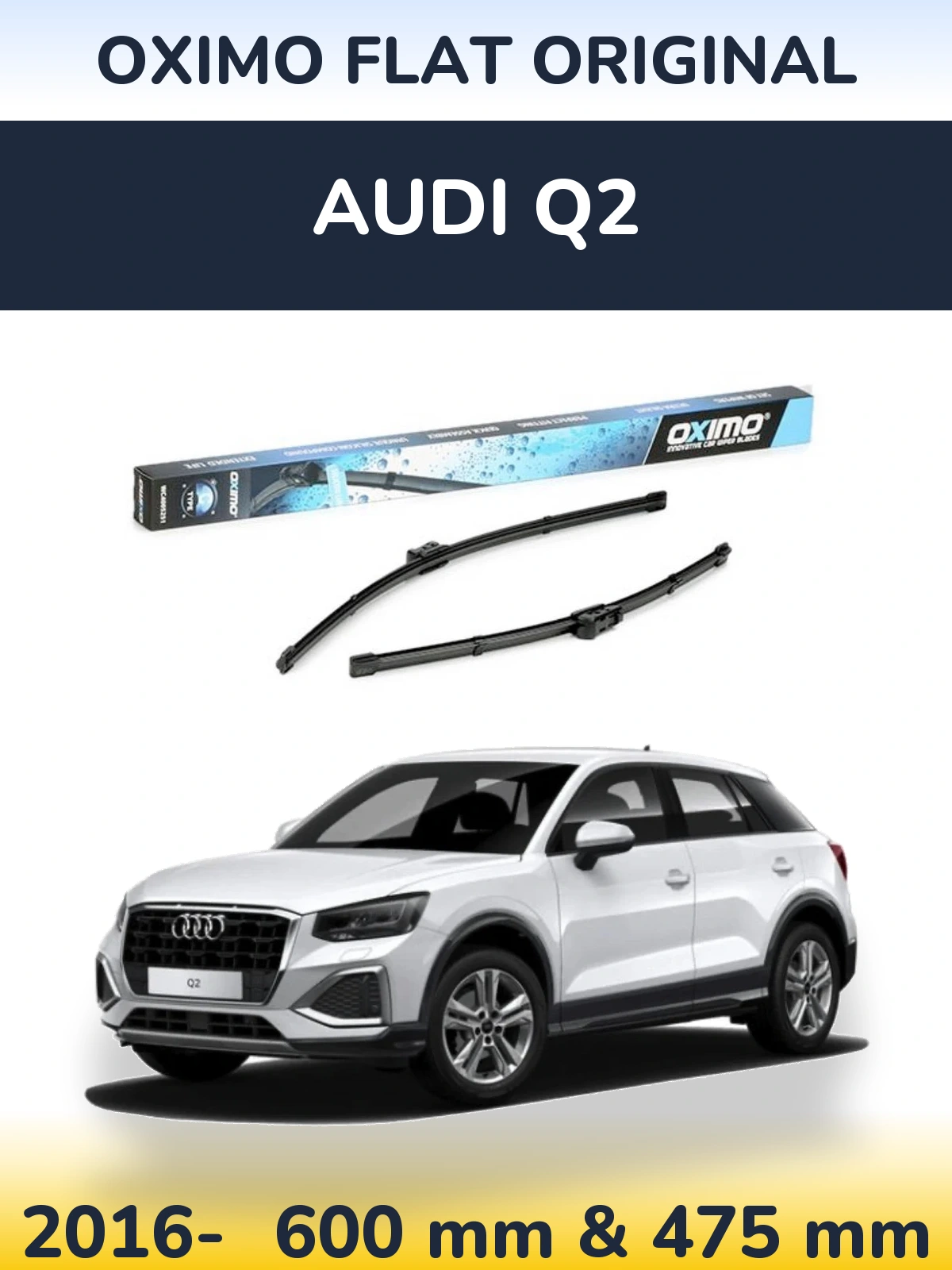 Ștergătoare Oximo Flat Original pentru Audi Q2