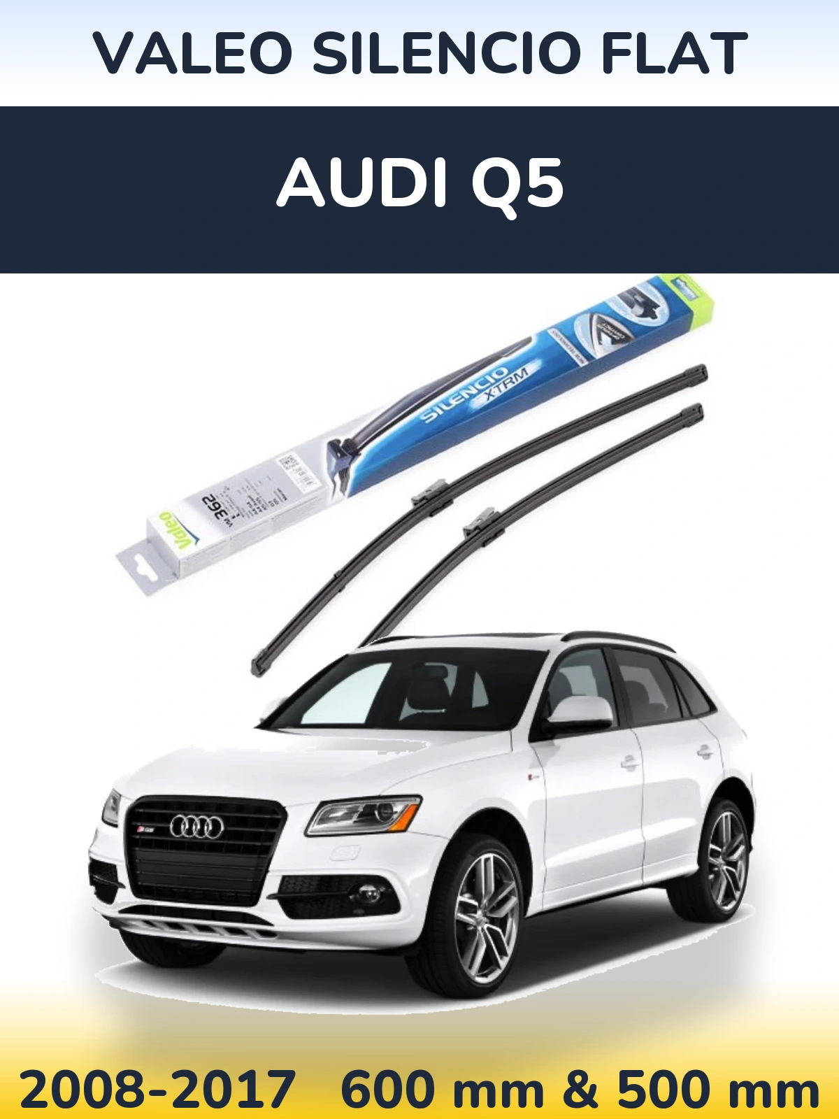 Ștergătoare Valeo Silencio Flat pentru Audi Q5