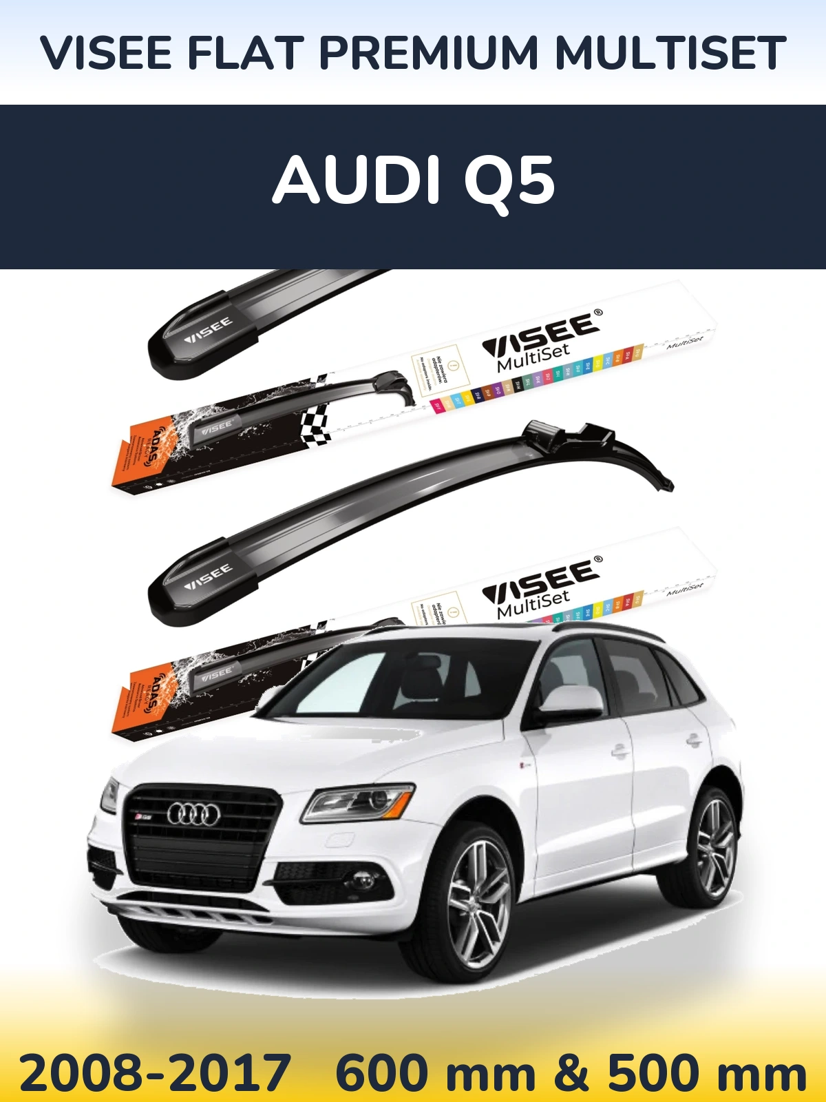 Ștergătoare VISEE FLAT PREMIUM MultiSet pentru Audi Q5