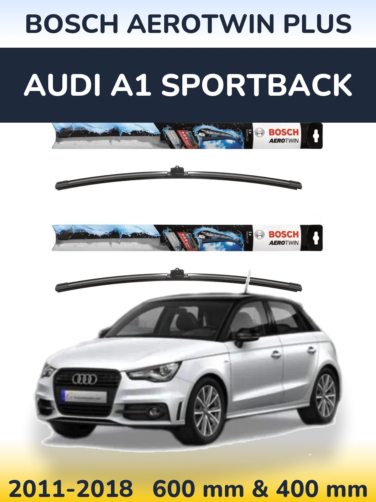 Ștergătoare BOSCH AeroTwin Plus pentru Audi A1 Sportback