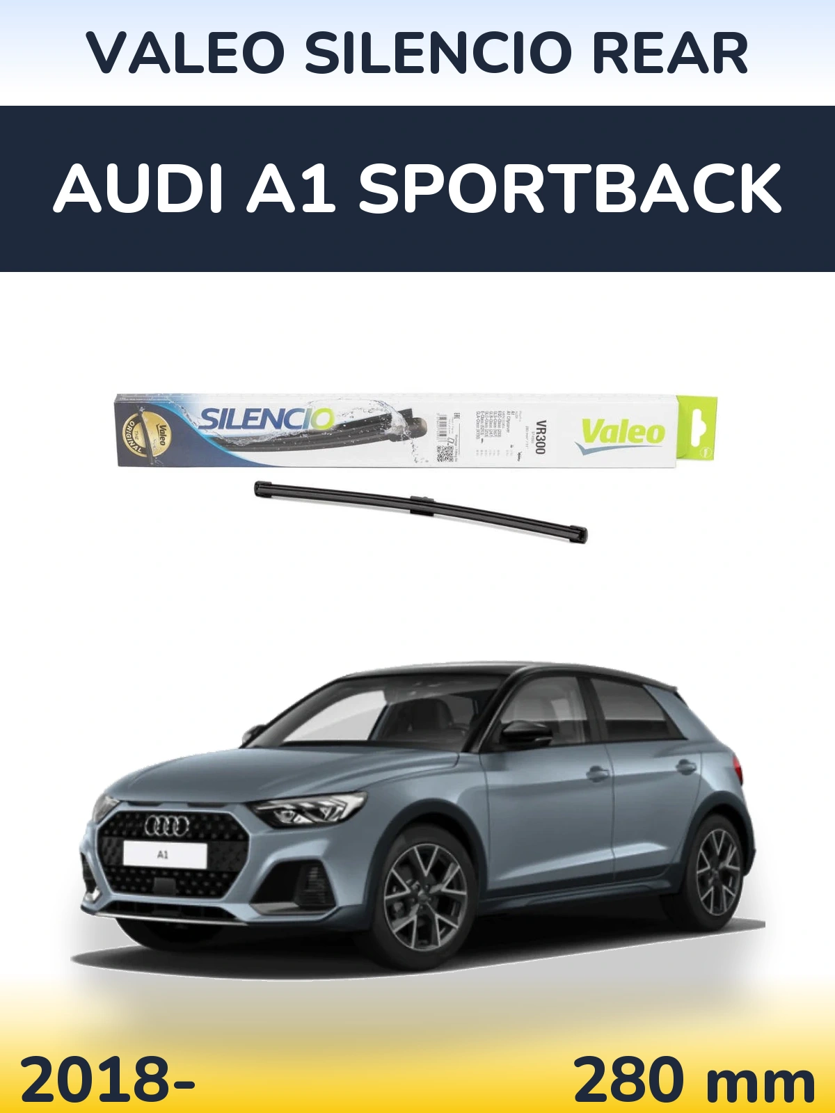 Ștergătoare Valeo Silencio Rear pentru Audi A1 Sportback
