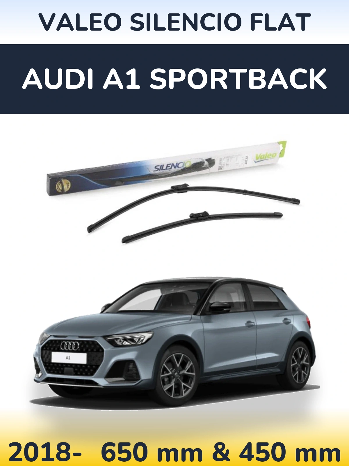 Ștergătoare Valeo Silencio Flat pentru Audi A1 Sportback