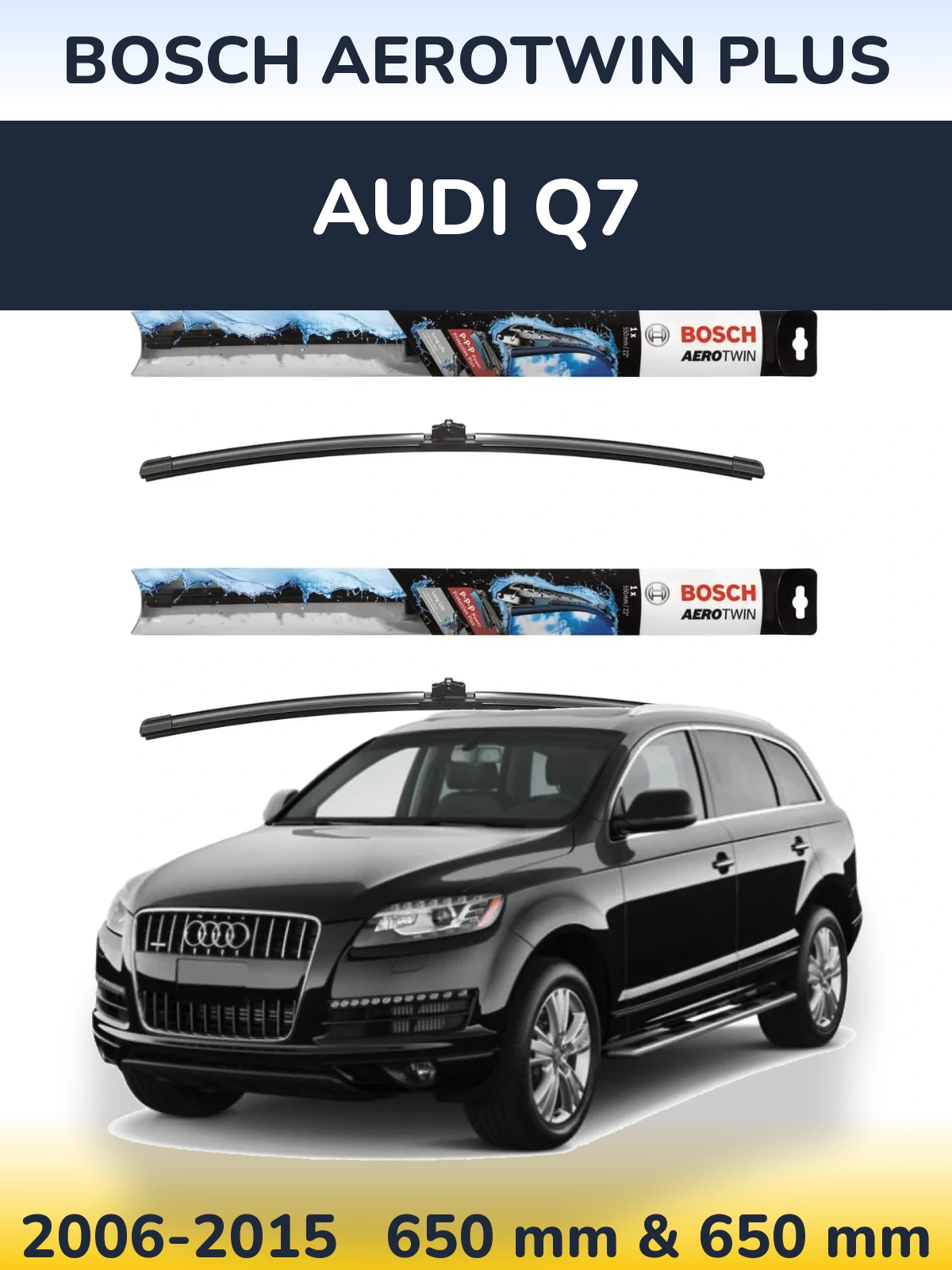 Ștergătoare BOSCH AeroTwin Plus pentru Audi Q7