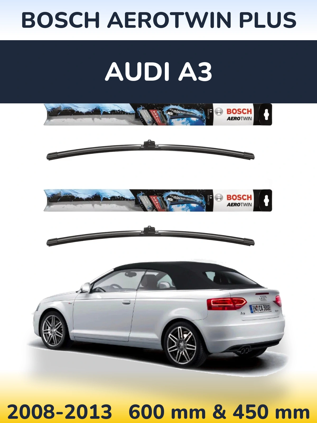 Ștergătoare BOSCH AeroTwin Plus pentru Audi A3