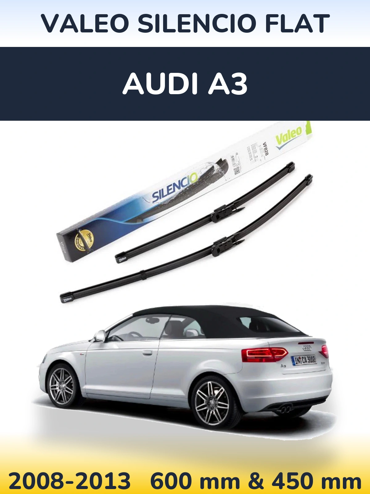Ștergătoare Valeo Silencio Flat pentru Audi A3