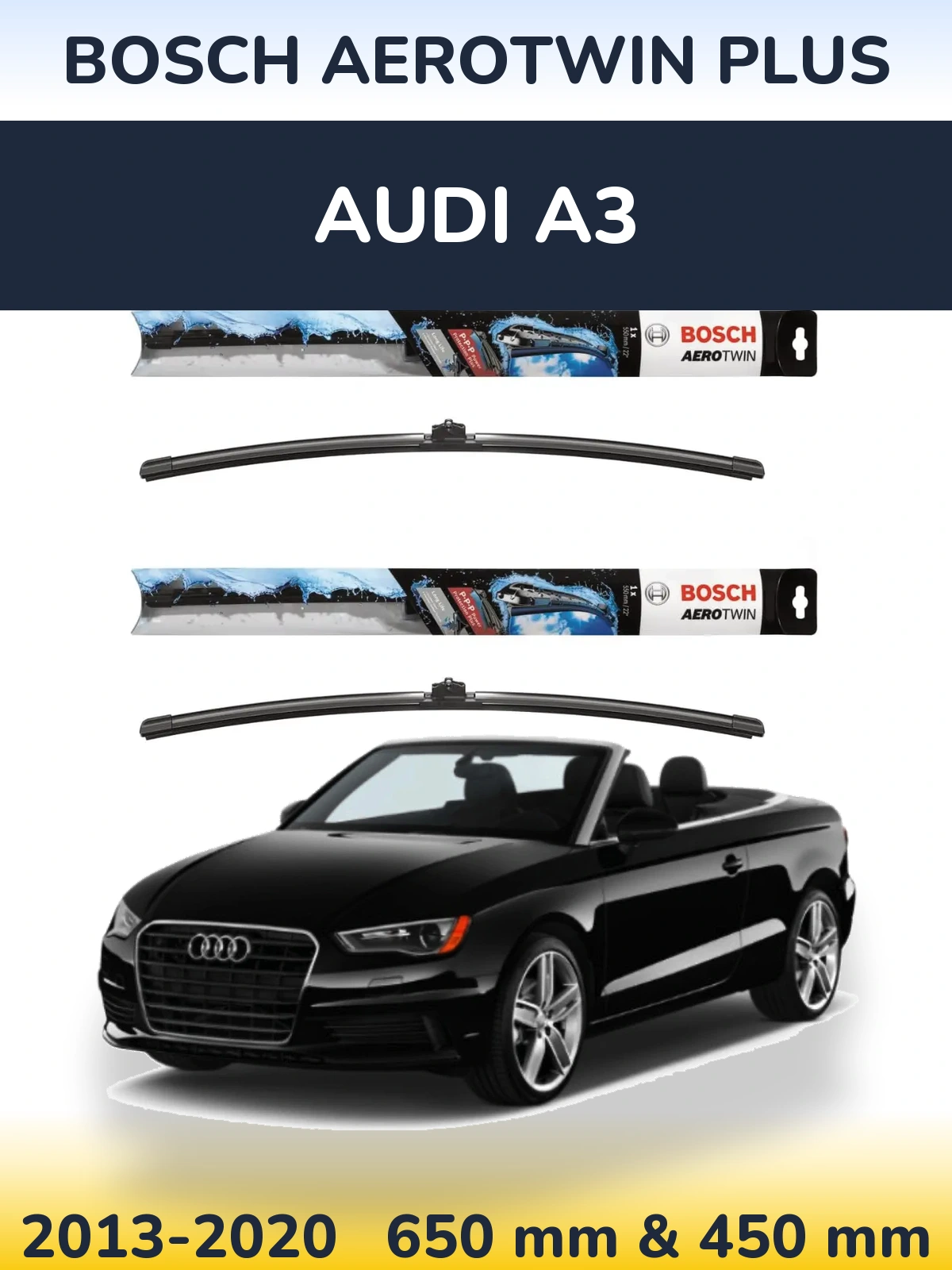 Ștergătoare BOSCH AeroTwin Plus pentru Audi A3