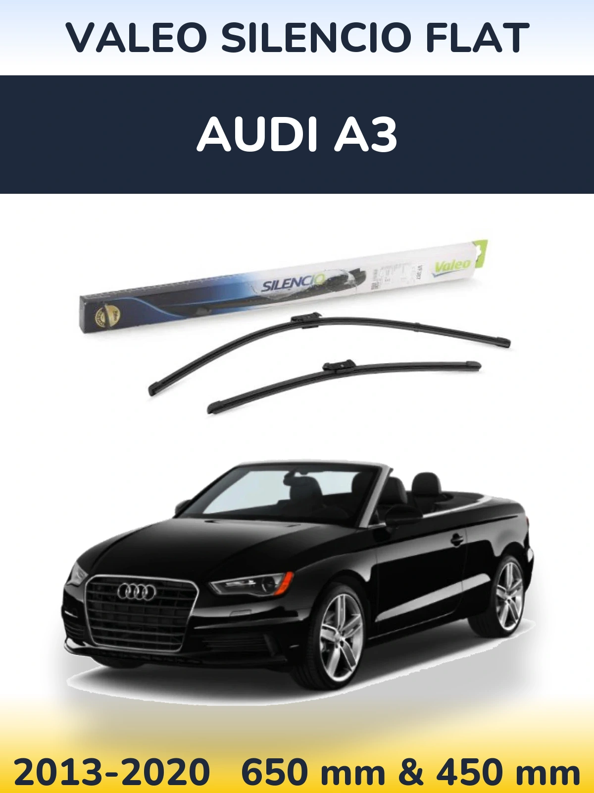 Ștergătoare Valeo Silencio Flat pentru Audi A3