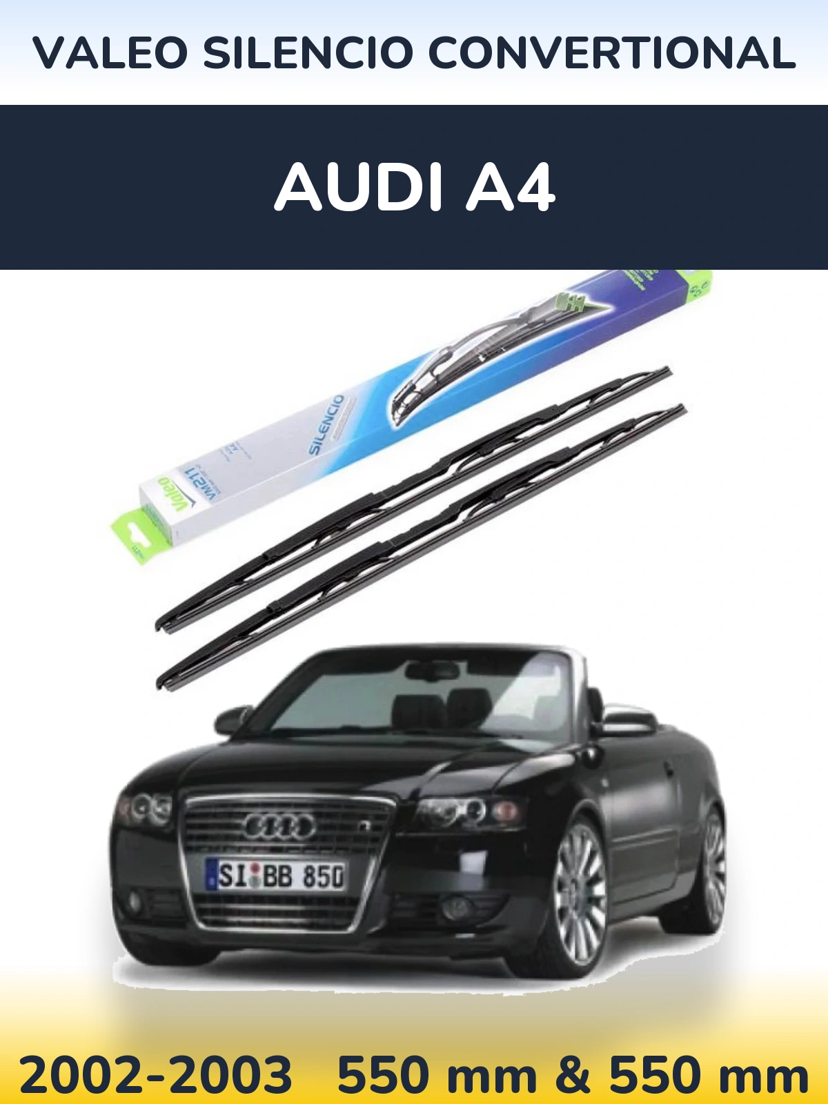 Ștergătoare Valeo Silencio Convertional pentru Audi A4