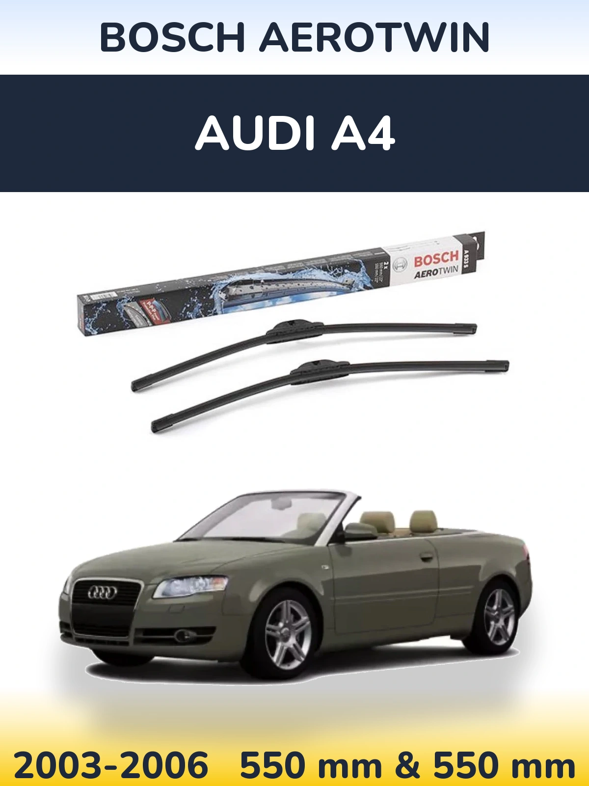 Ștergătoare BOSCH AeroTwin pentru Audi A4