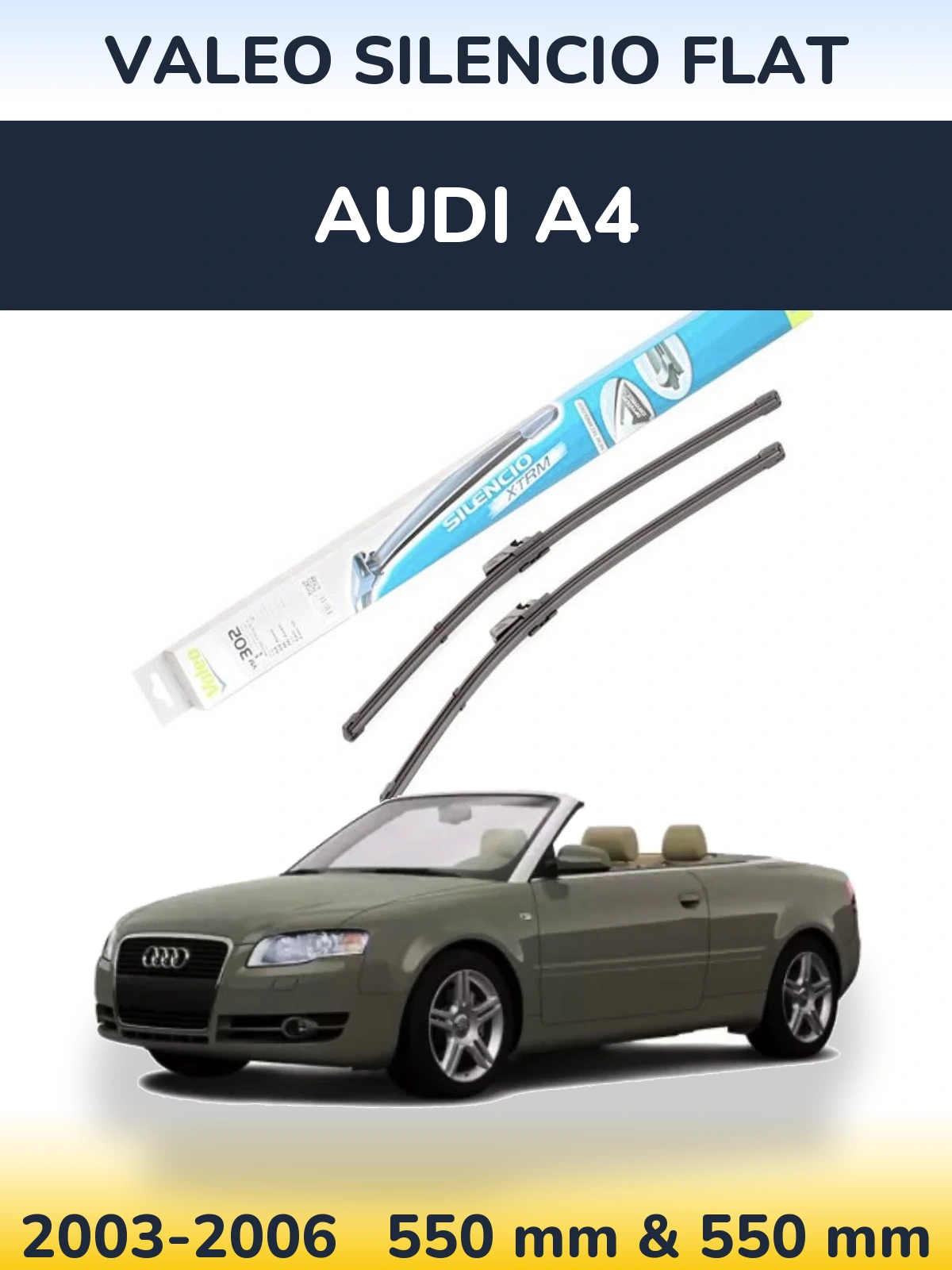 Ștergătoare Valeo Silencio Flat pentru Audi A4