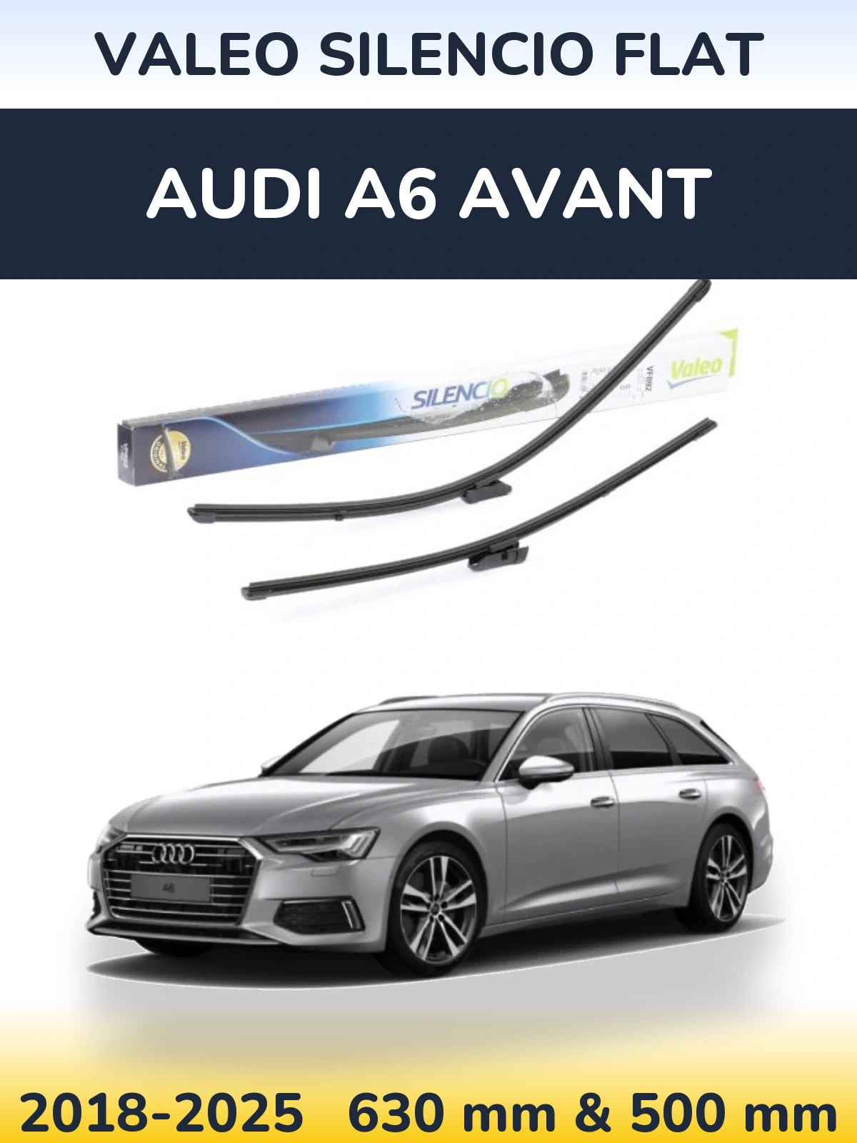 Ștergătoare Valeo Silencio Flat pentru Audi A6 Avant