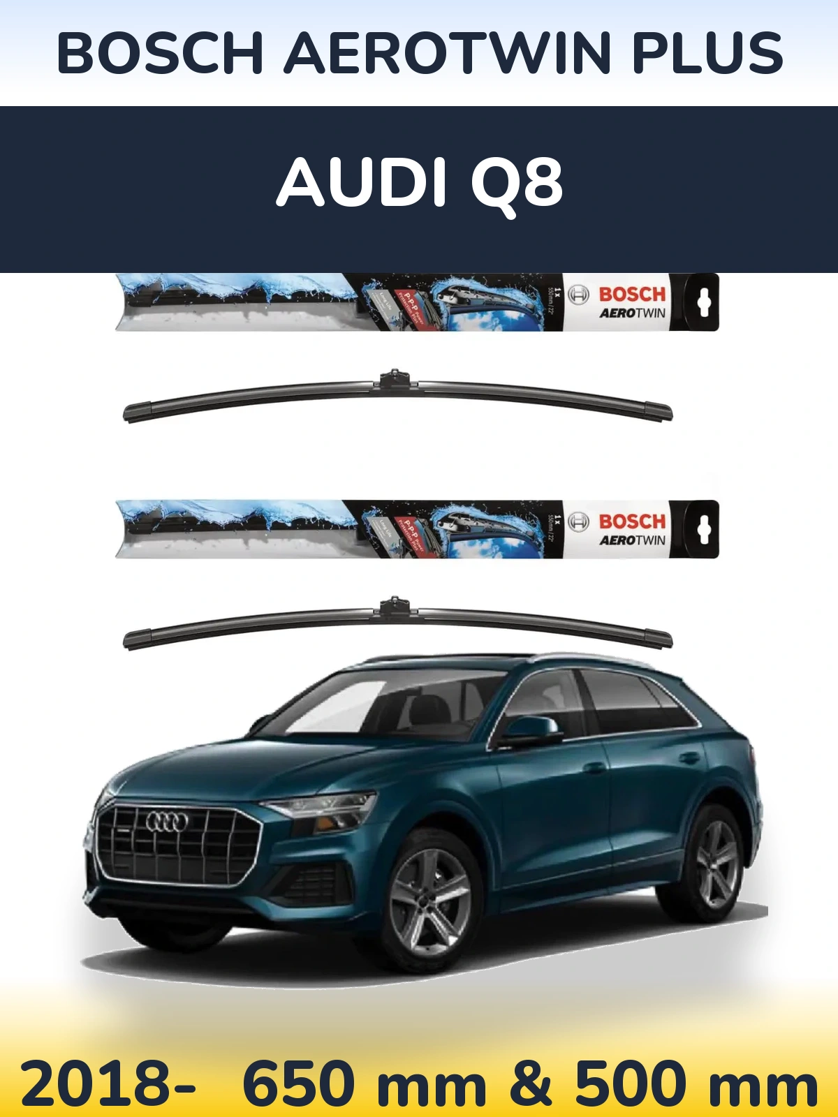 Ștergătoare BOSCH AeroTwin Plus pentru Audi Q8