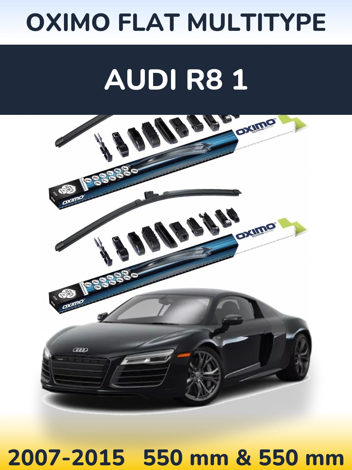 Ștergătoare Oximo Flat MultiTipe pentru Audi R8 1