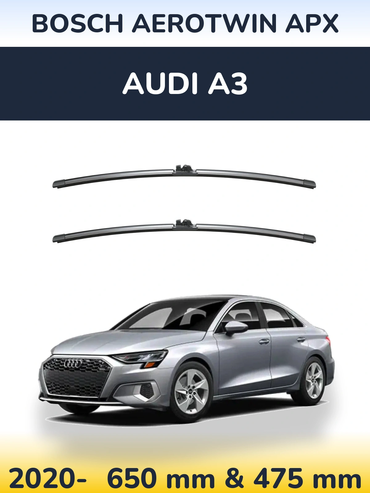 Ștergătoare BOSCH AeroTwin APX pentru Audi A3